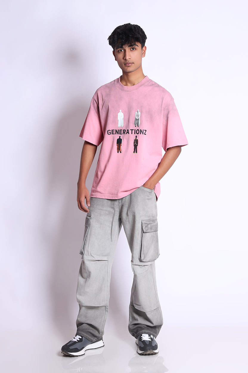 Crew Neck T-Shirt Pink