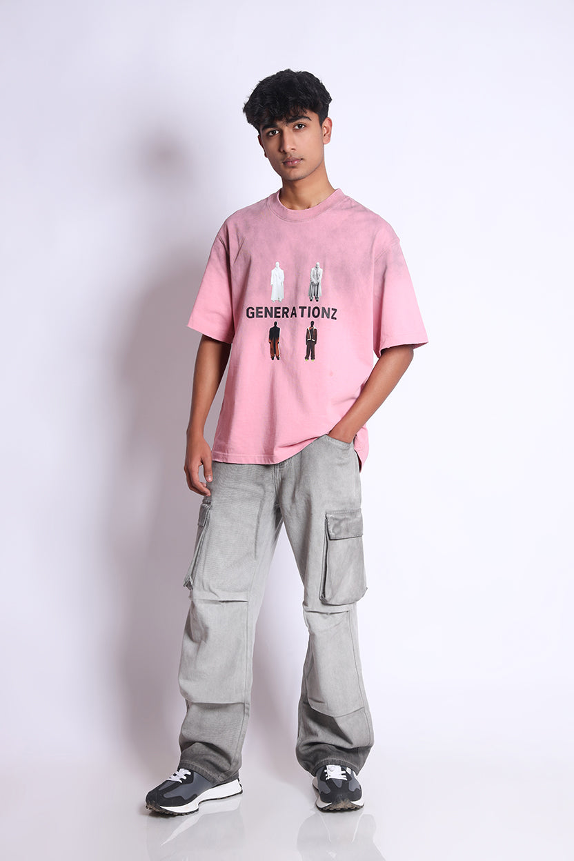 Crew Neck T-Shirt Pink