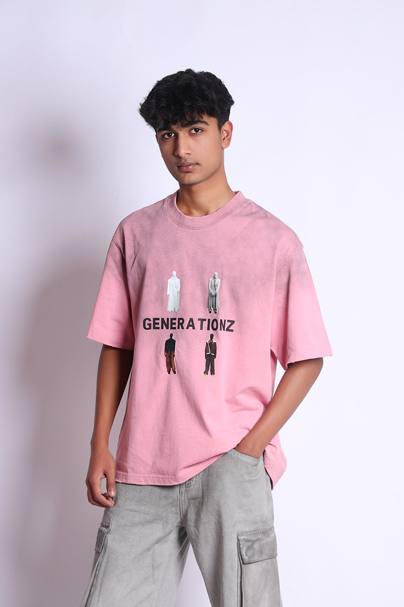 Crew Neck T-Shirt Pink