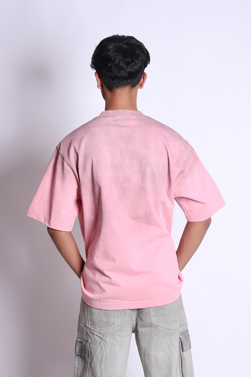 Crew Neck T-Shirt Pink
