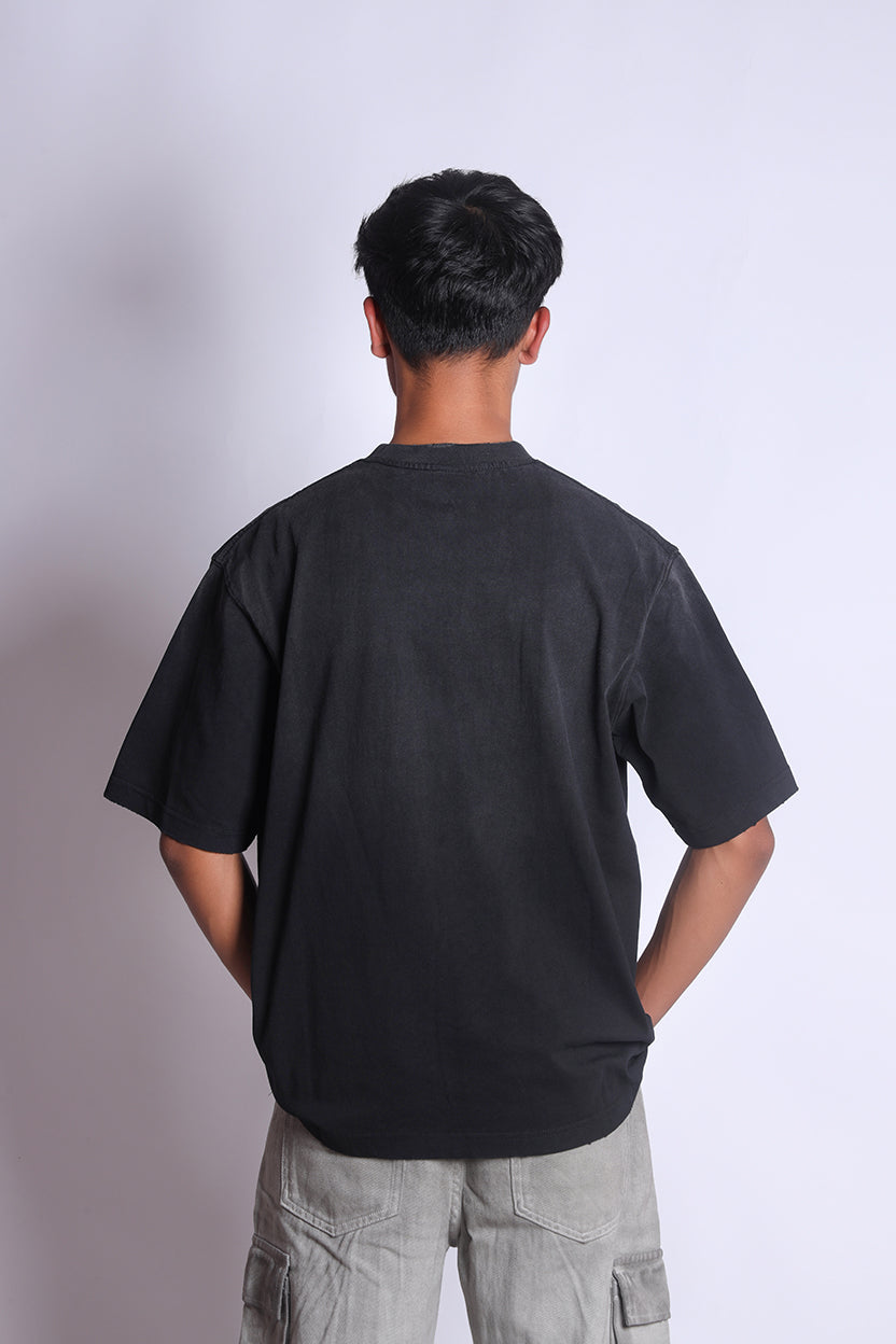 Generationz Crew Neck Black T-Shirt