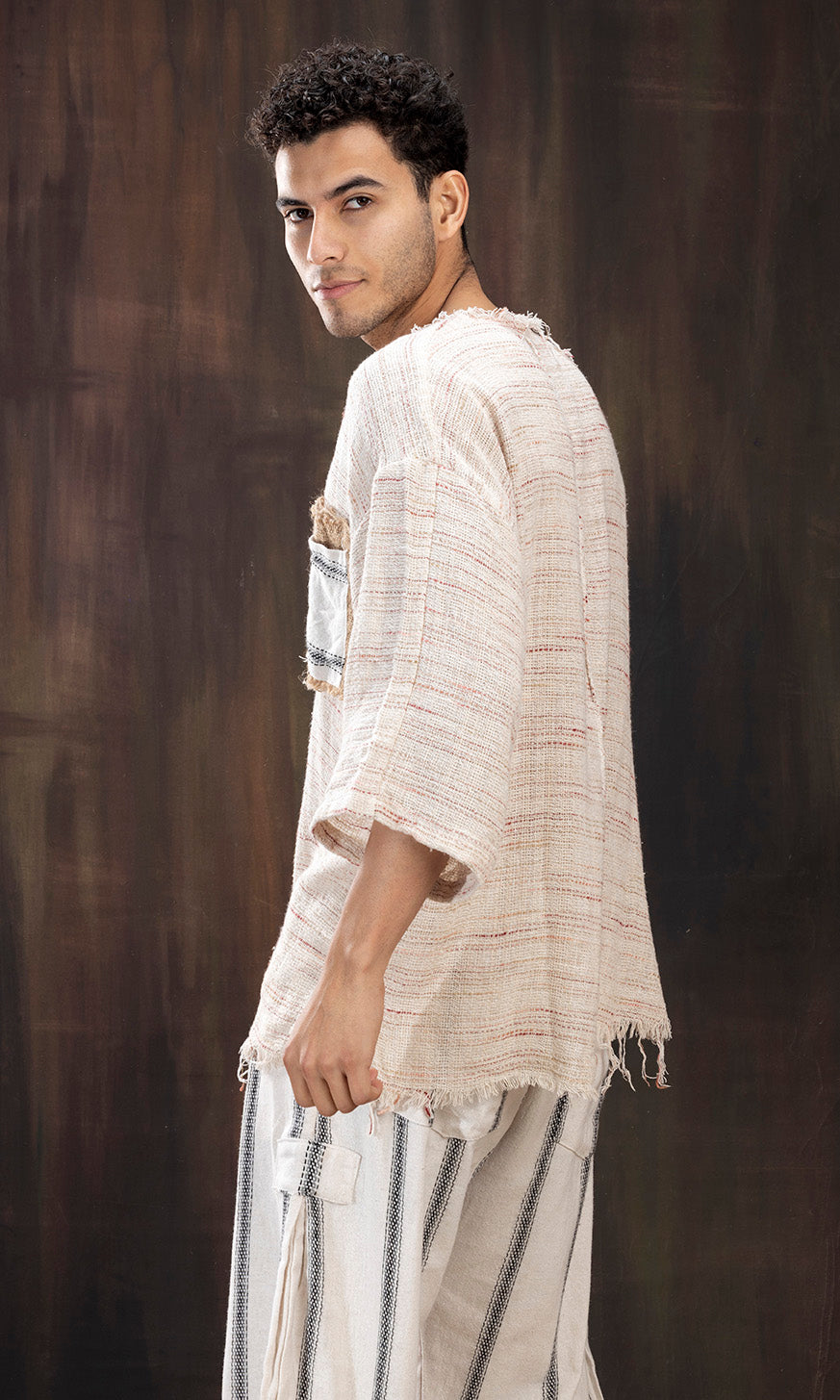RAW EDGE WEAVED T-SHIRT