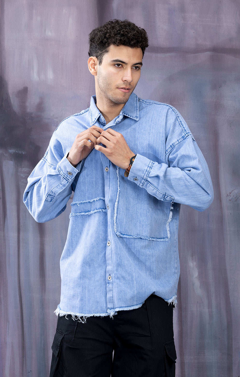 BLUE DENIM SHIRT
