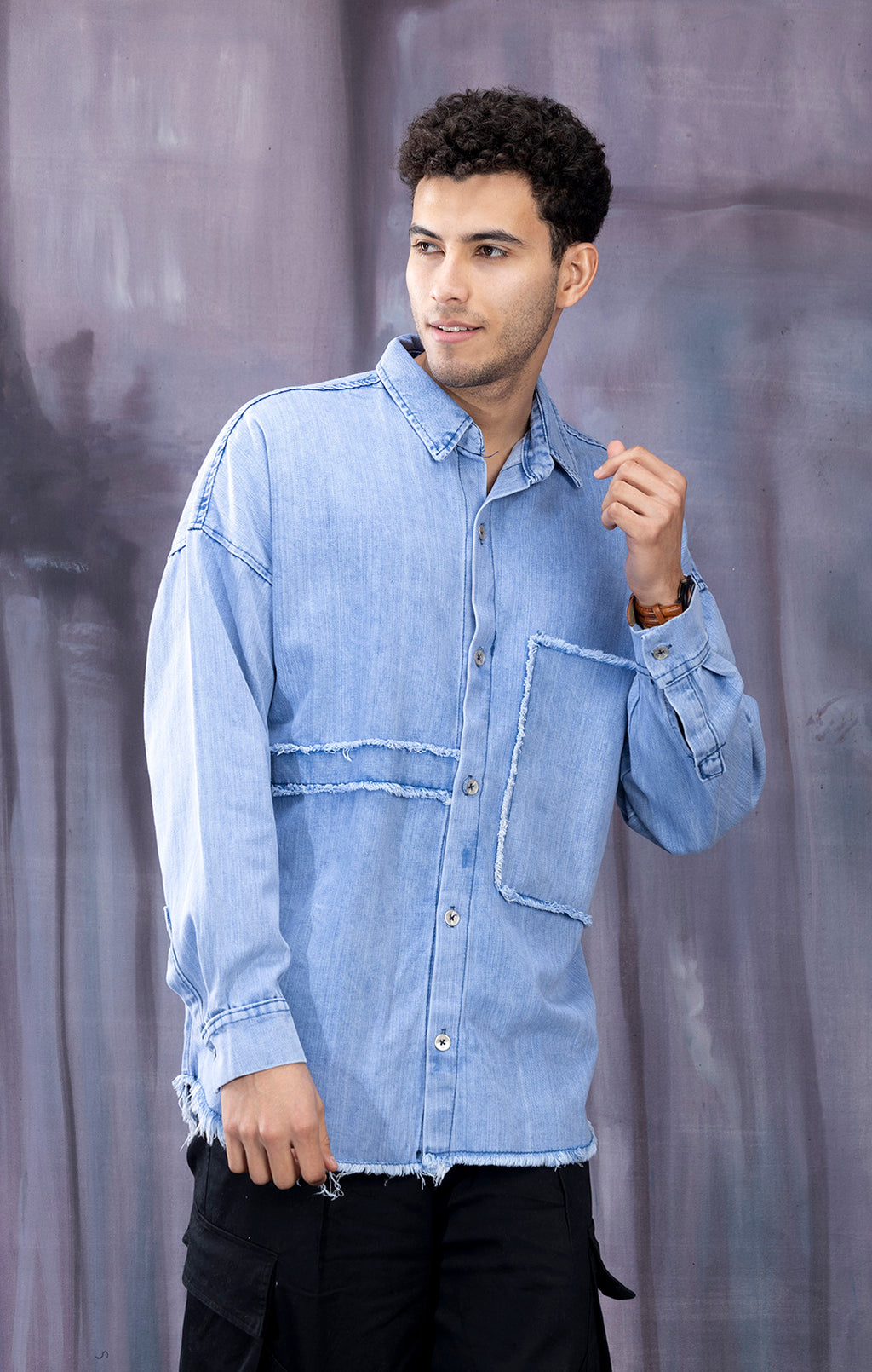 BLUE DENIM SHIRT