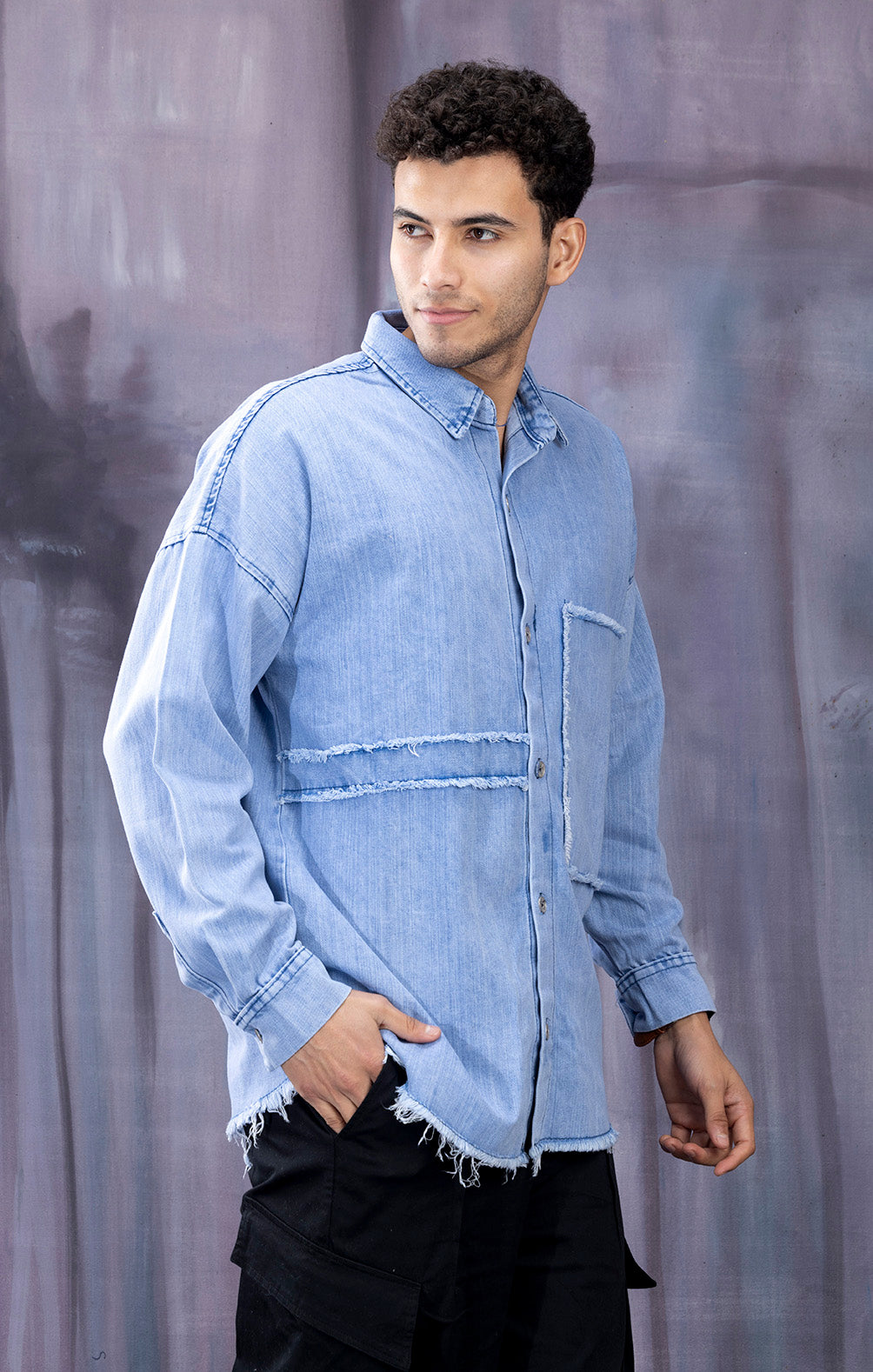BLUE DENIM SHIRT