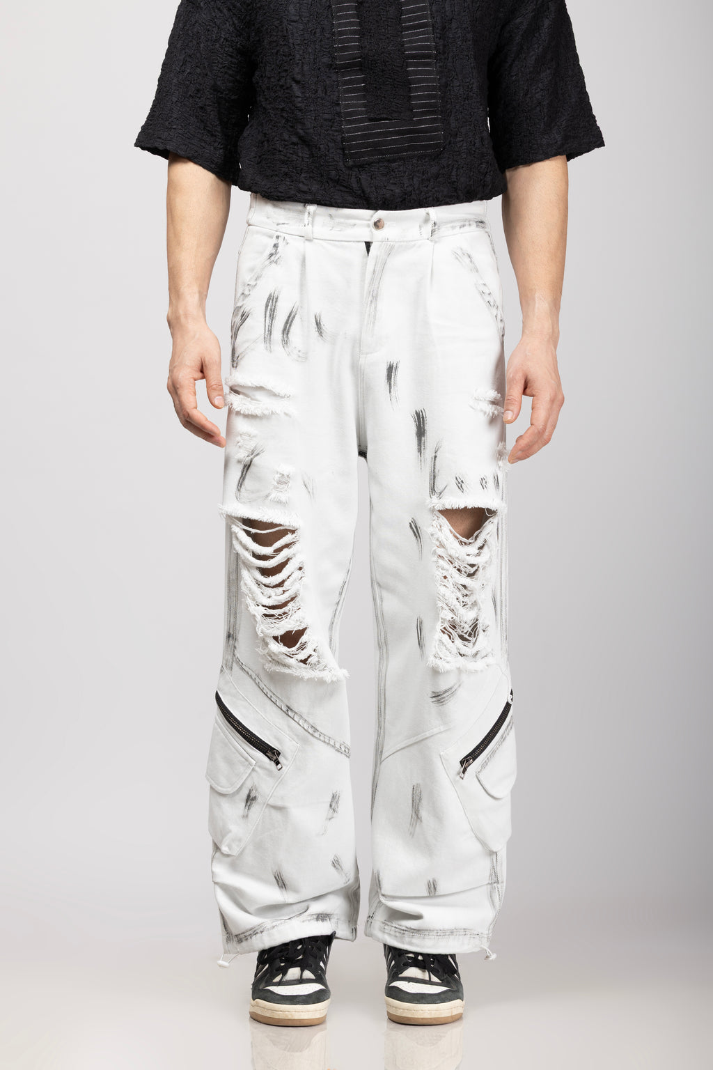 Denim Cargo White