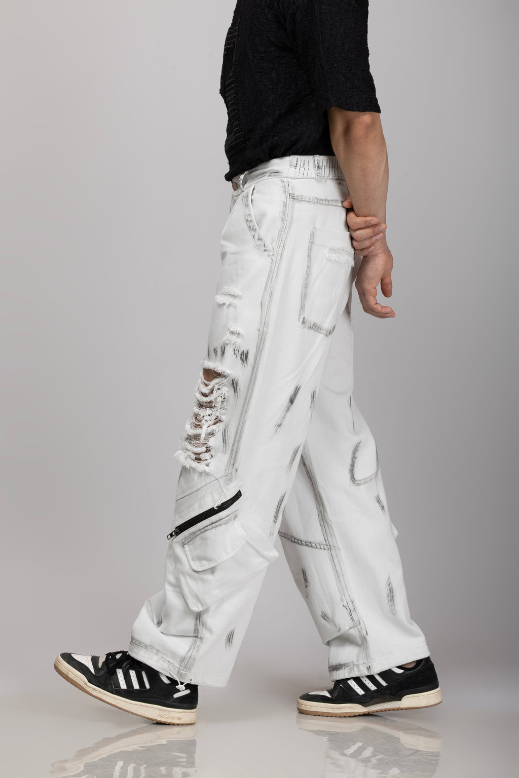 Denim Cargo White
