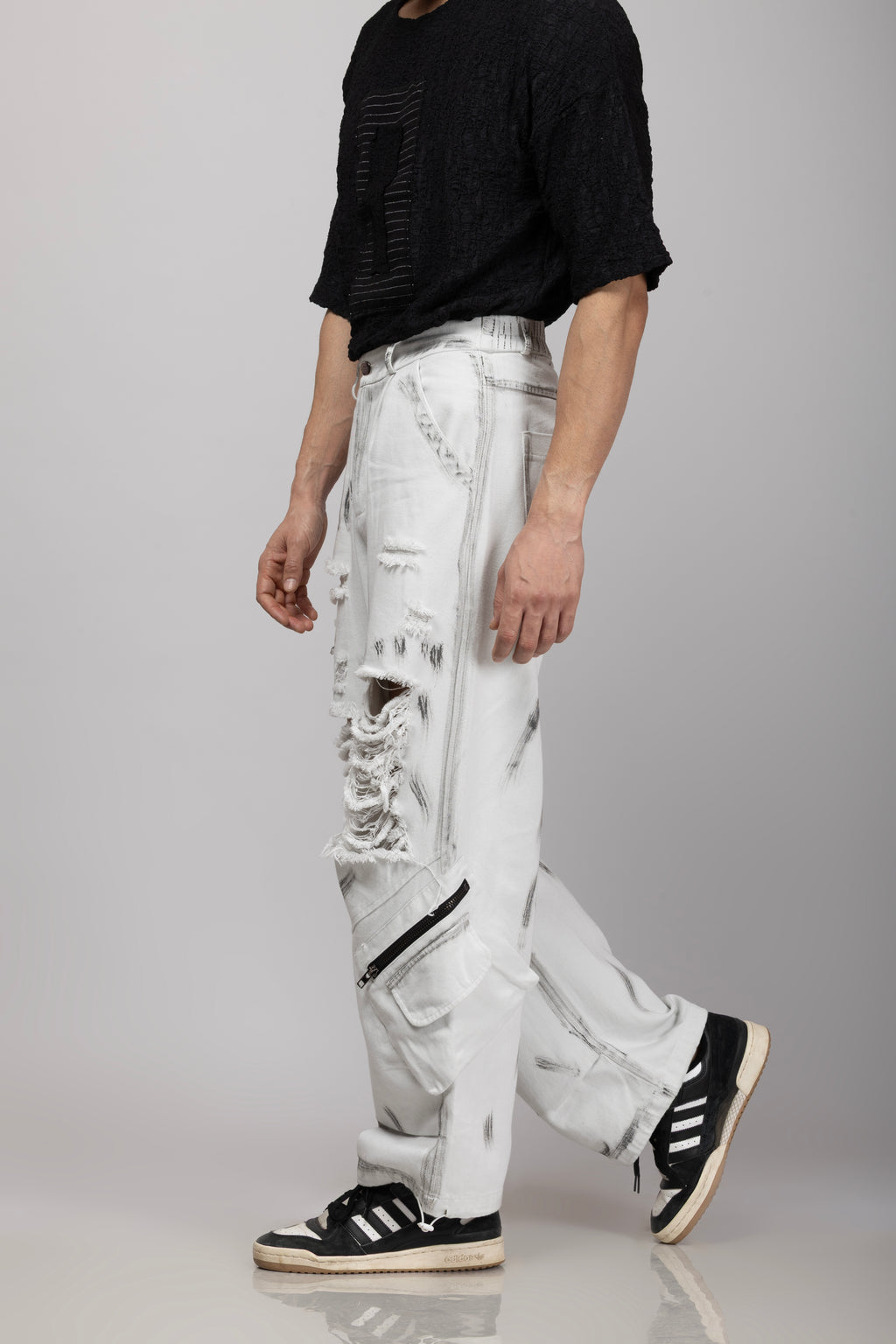 Denim Cargo White