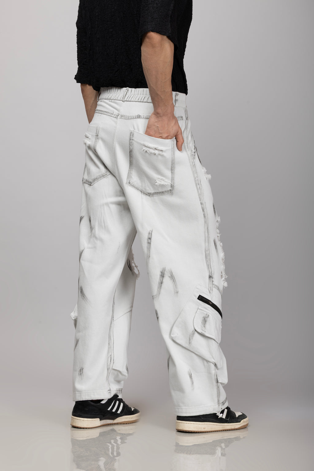 Denim Cargo White