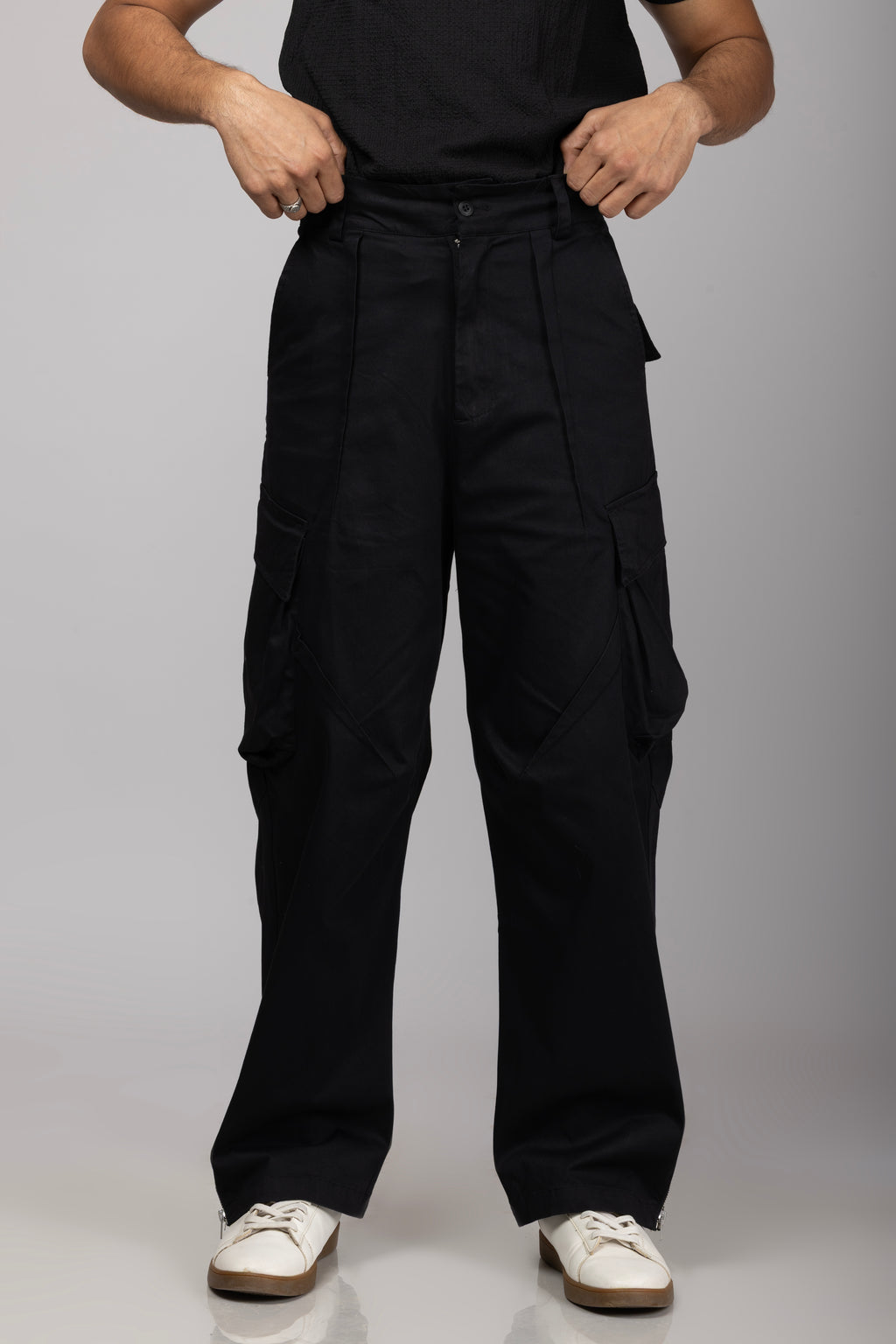 Multi Pocket Casual Pant Black