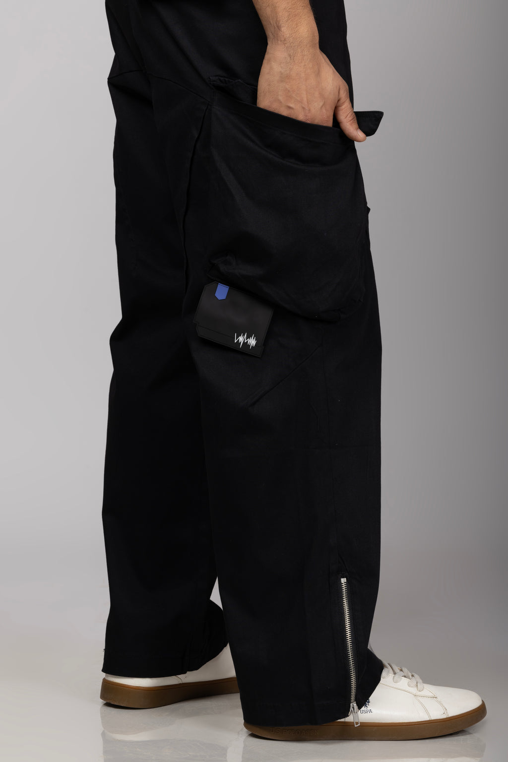 Multi Pocket Casual Pant Black