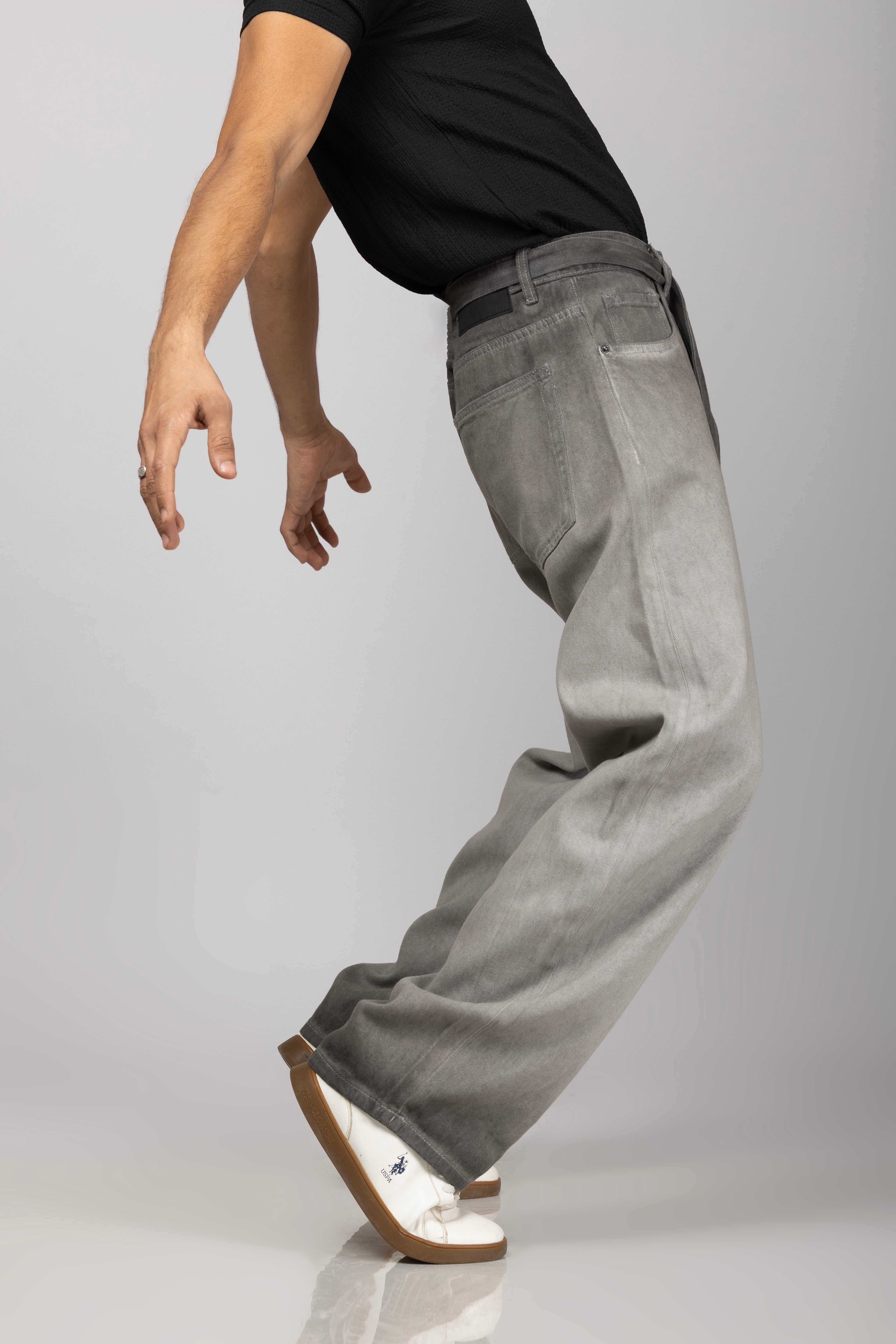 Grey Ombre Cowboy Ridge Denim Jeans