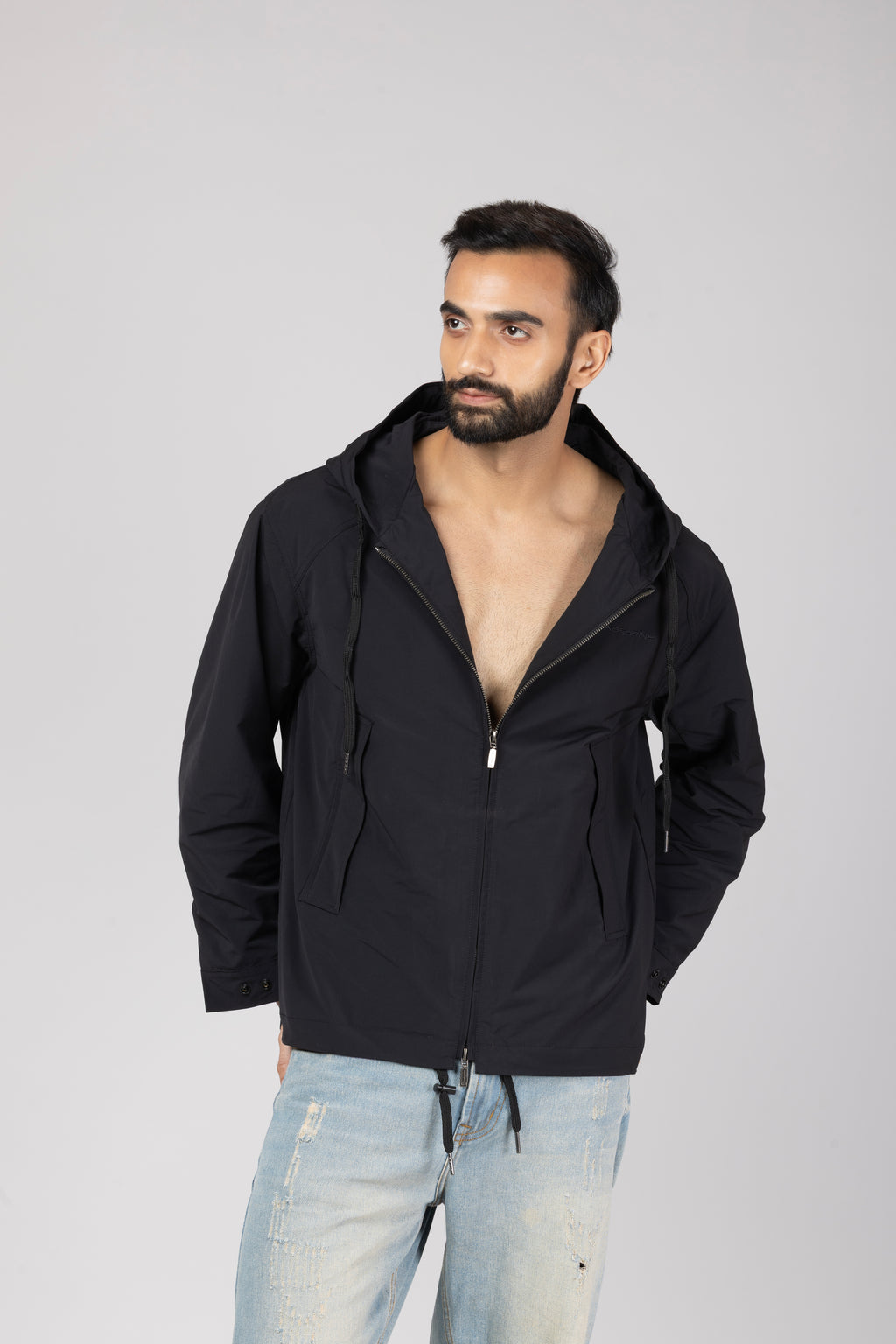 Hooded Jacket Black
