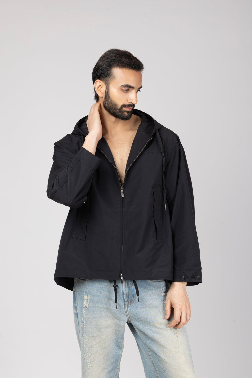 Hooded Jacket Black