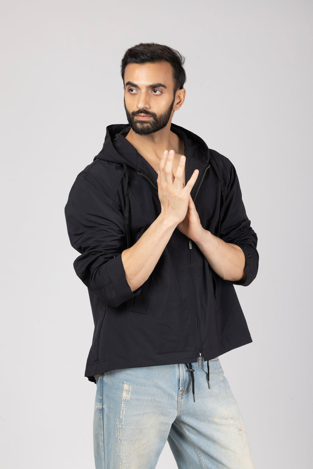 Hooded Jacket Black