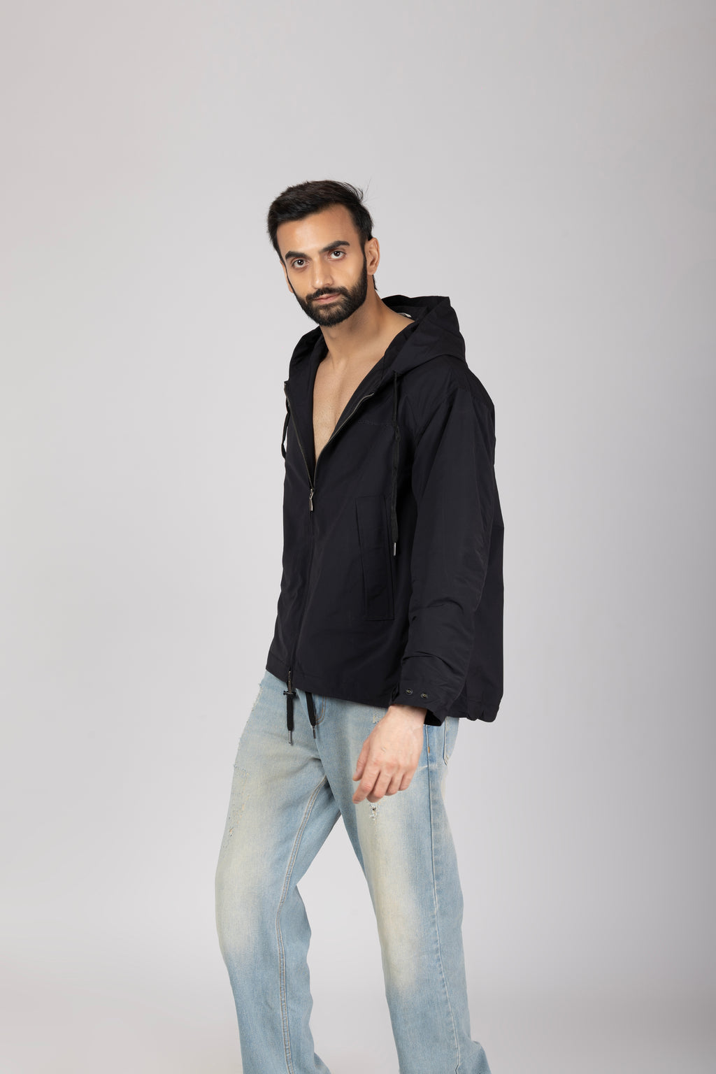 Hooded Jacket Black