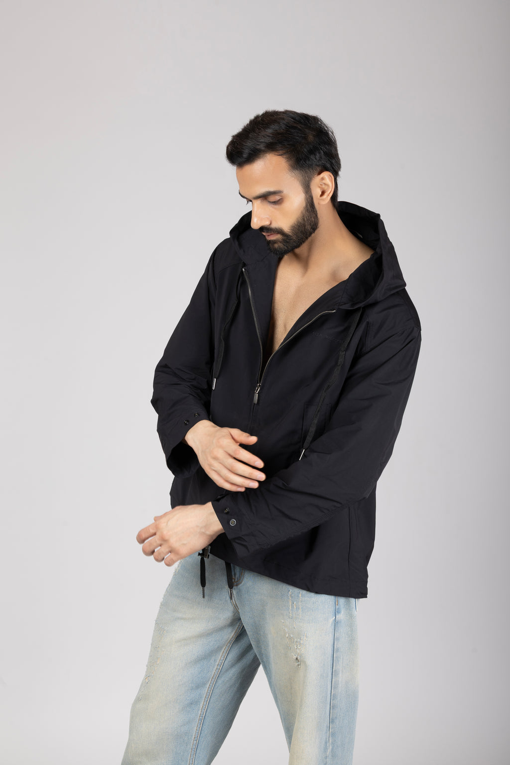 Hooded Jacket Black