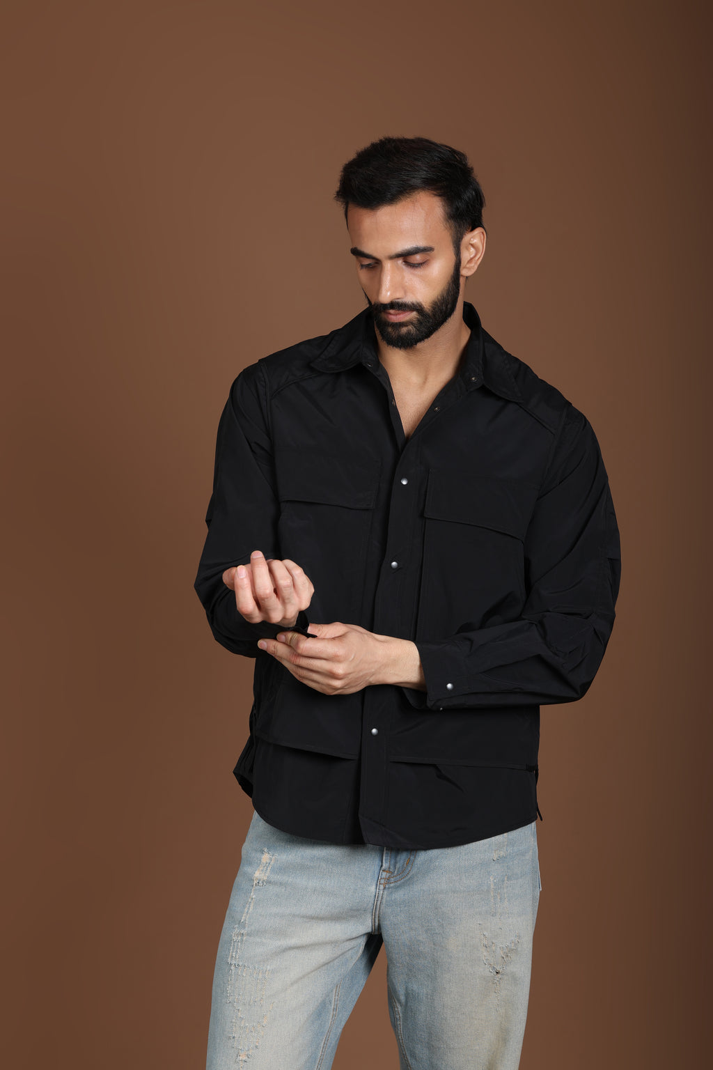 Black Shirt Jacket