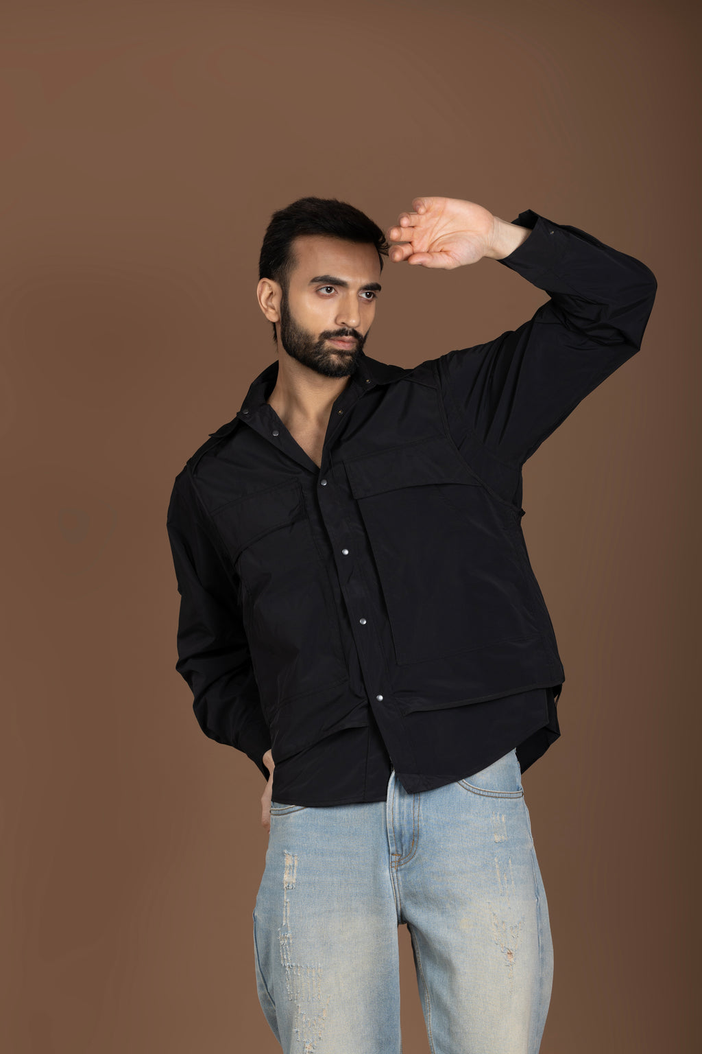 Black Shirt Jacket