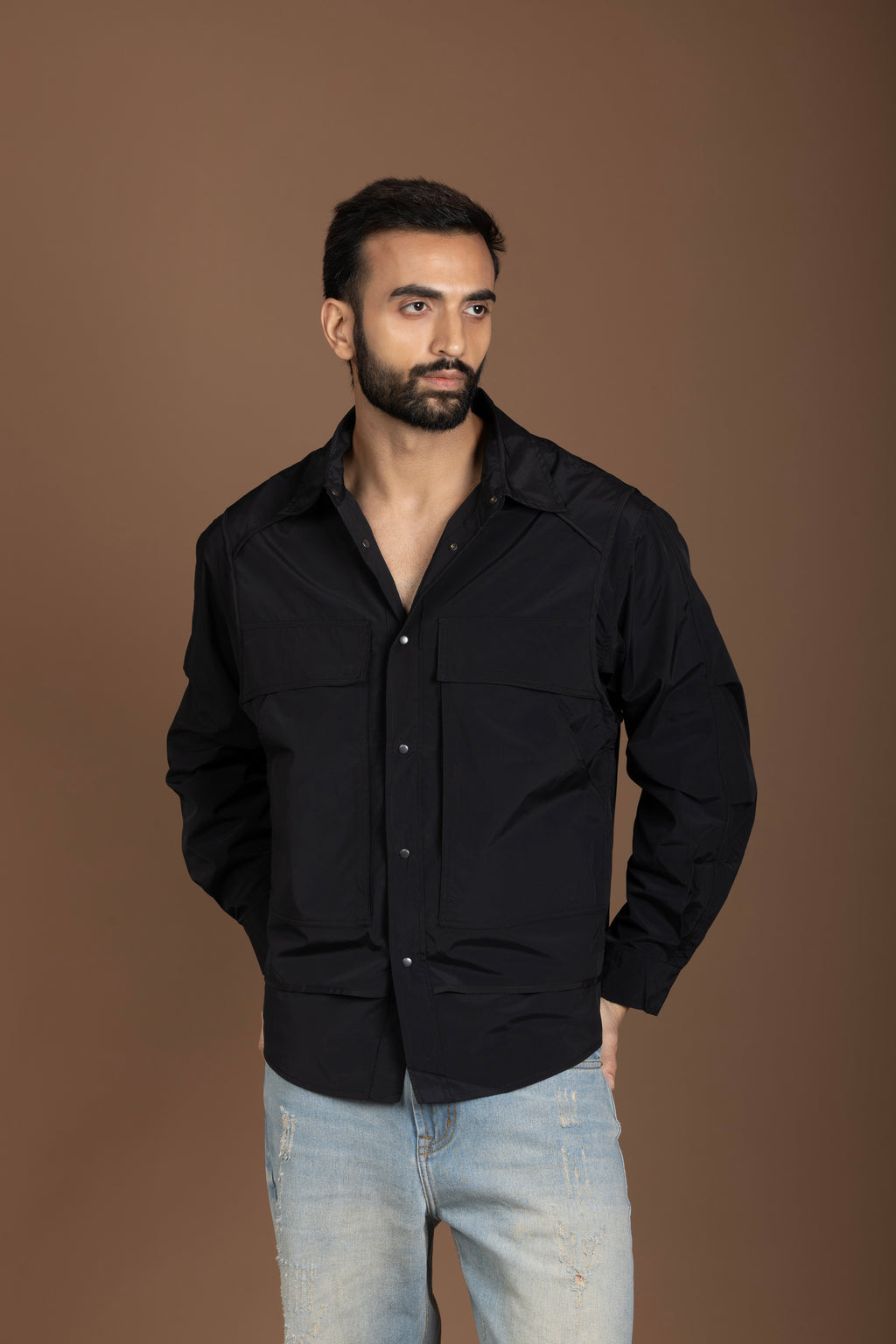 Black Shirt Jacket