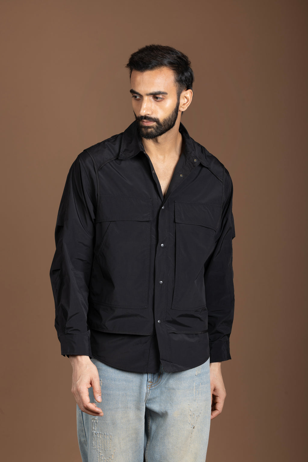 Black Shirt Jacket