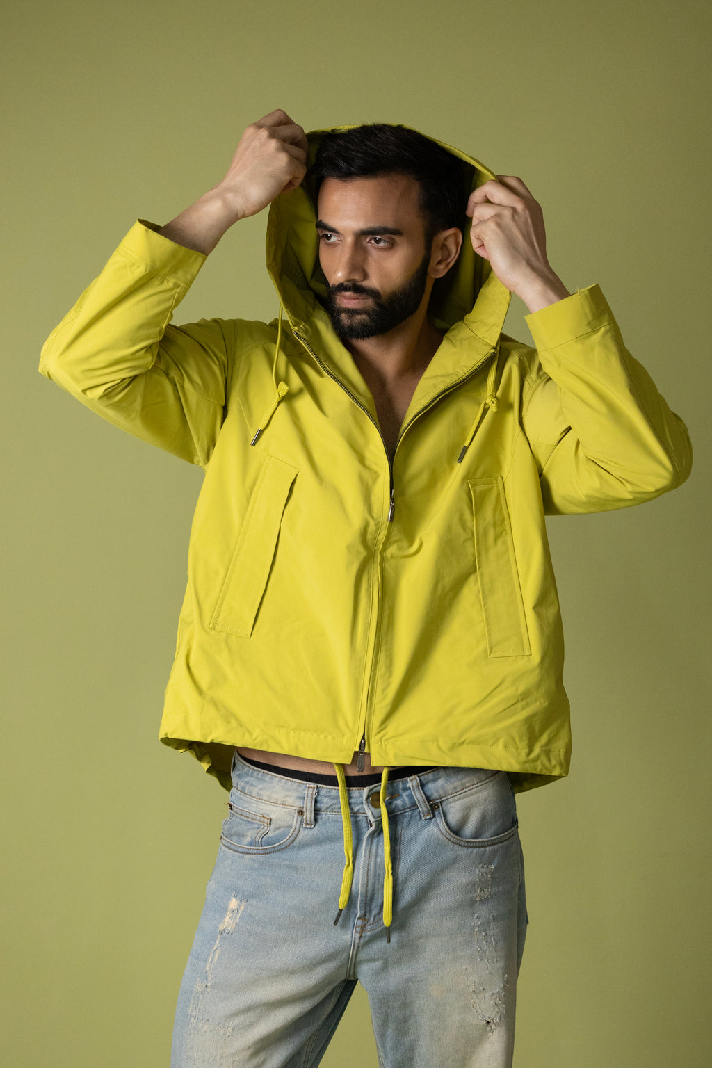 Hooded Jacket Green