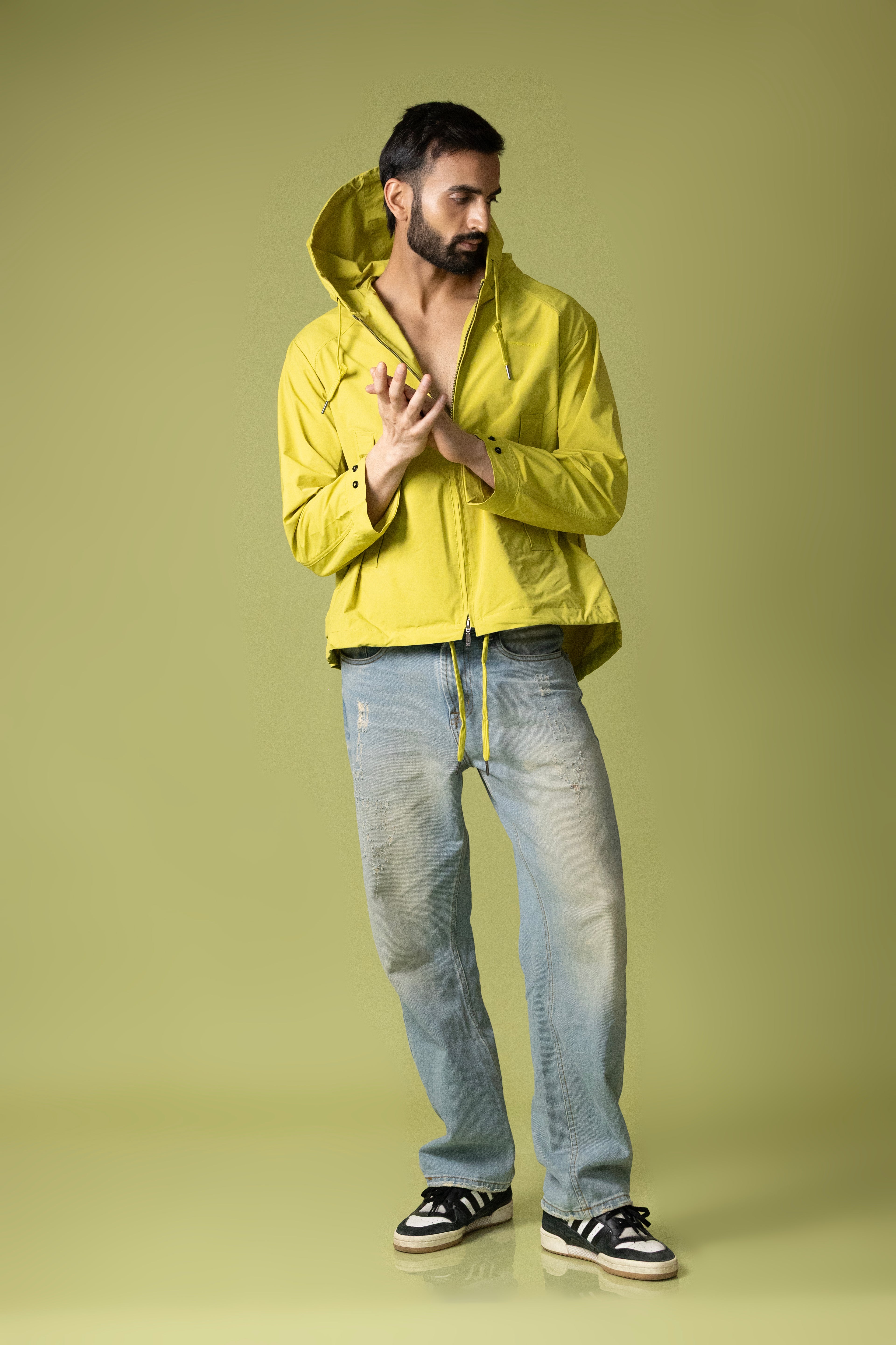 Hooded Jacket Green