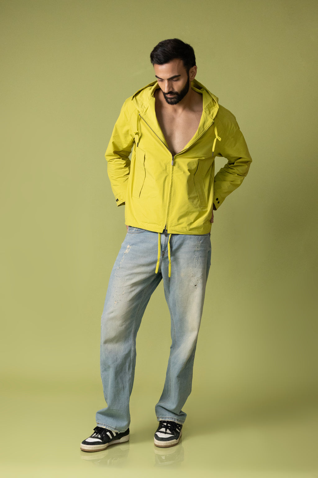 Hooded Jacket Green