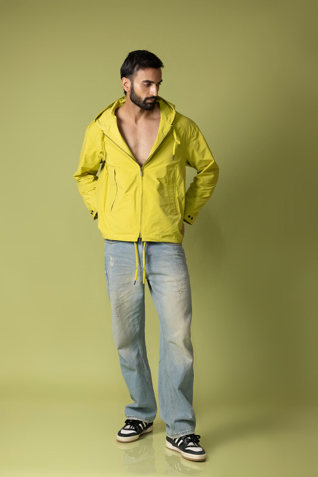 Hooded Jacket Green