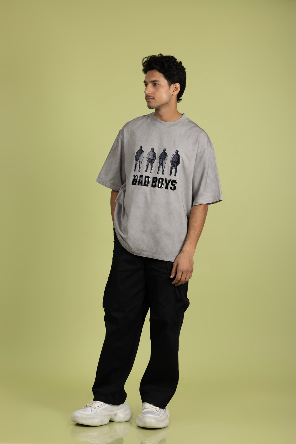 Crew Neck T-shirts Grey