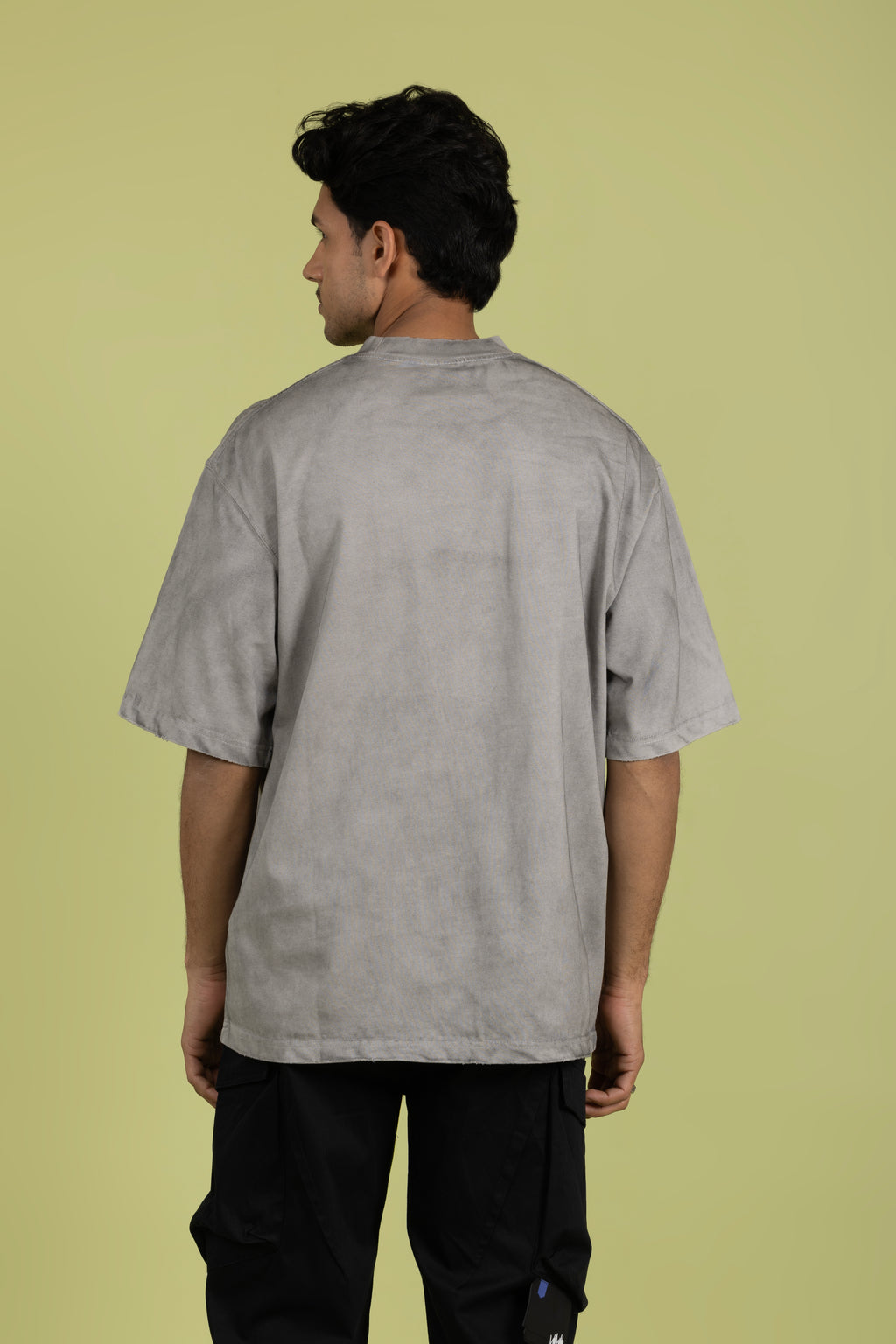 Crew Neck T-shirts Grey