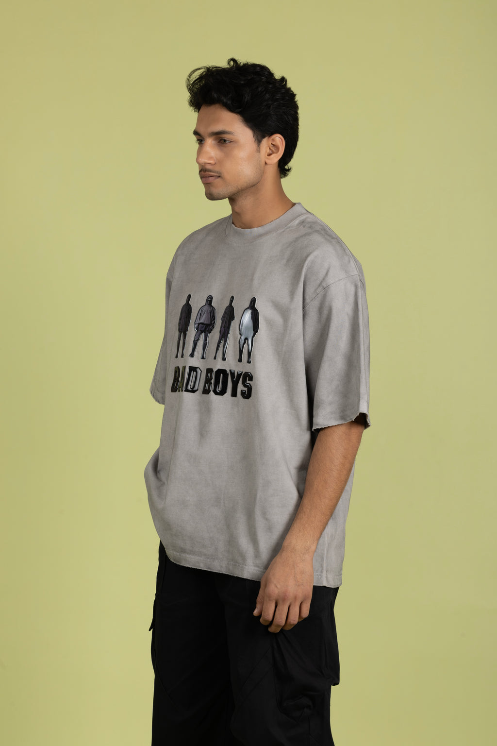 Crew Neck T-shirts Grey