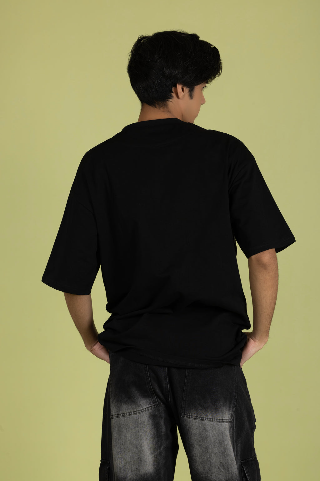 Zipper T-Shirt Black