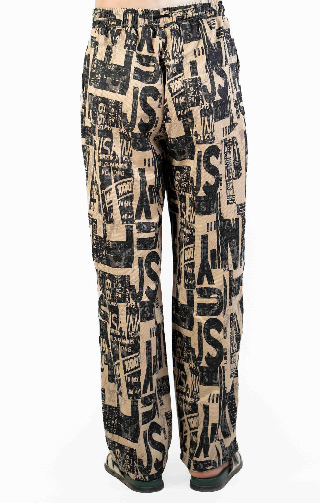 ALPHABET PRINT CASUAL TROUSER