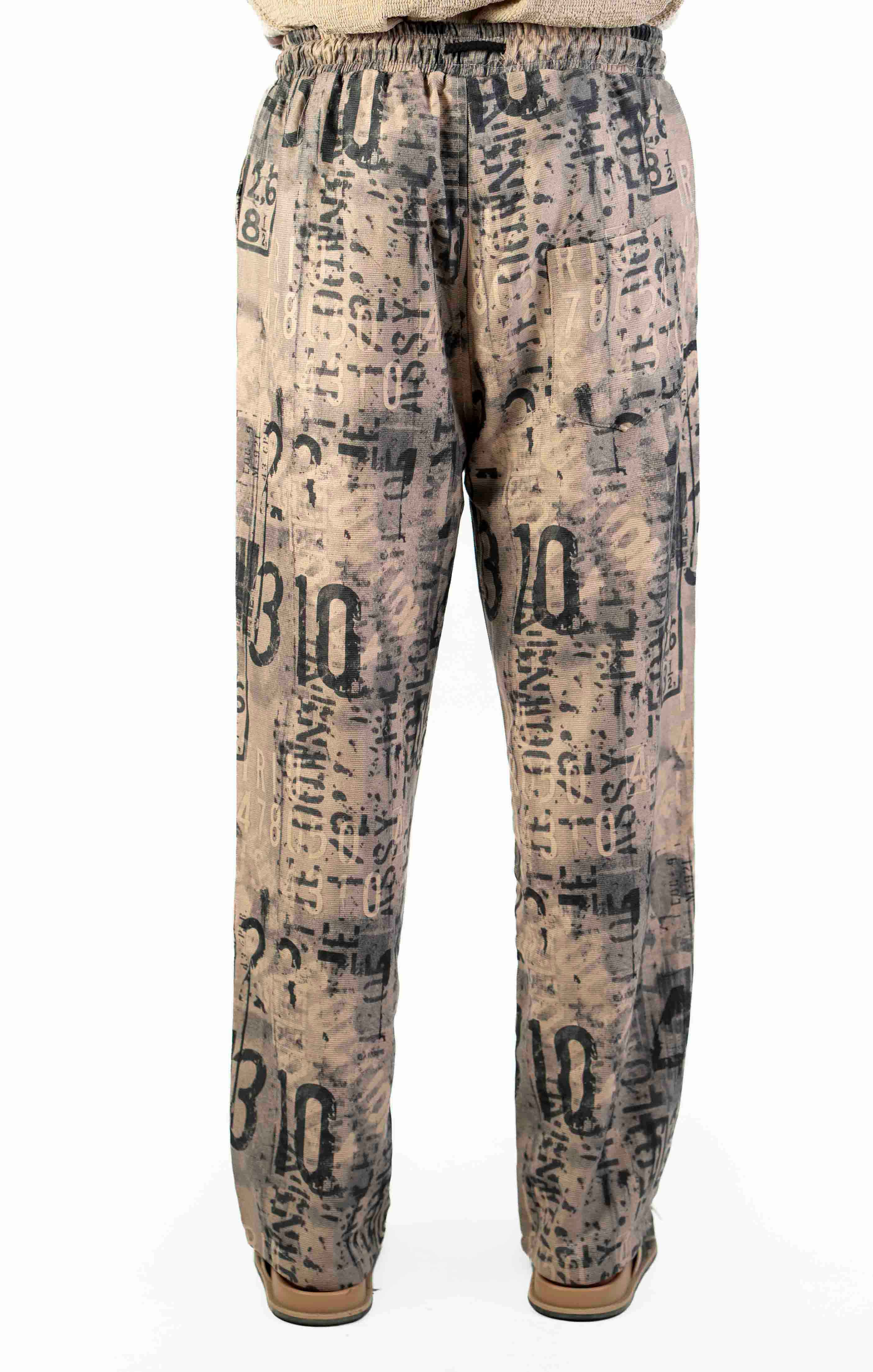 NUMERIC PRINT CASUAL TROUSER