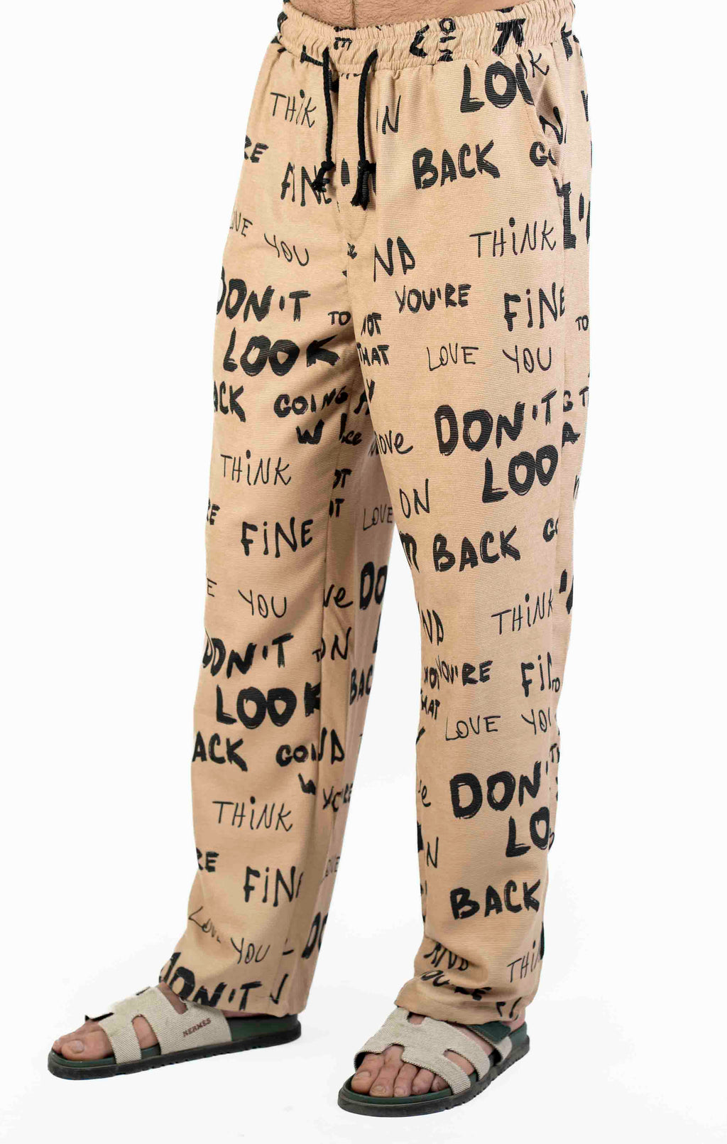 ALPHABET PRINT CASUAL TROUSER