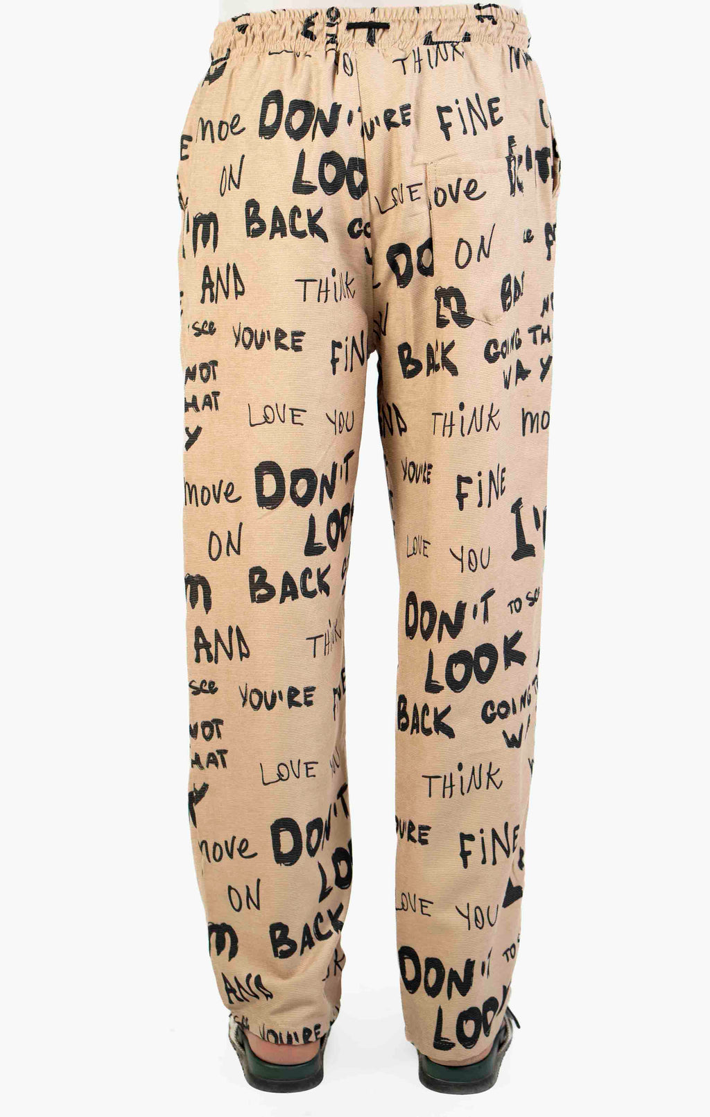 ALPHABET PRINT CASUAL TROUSER