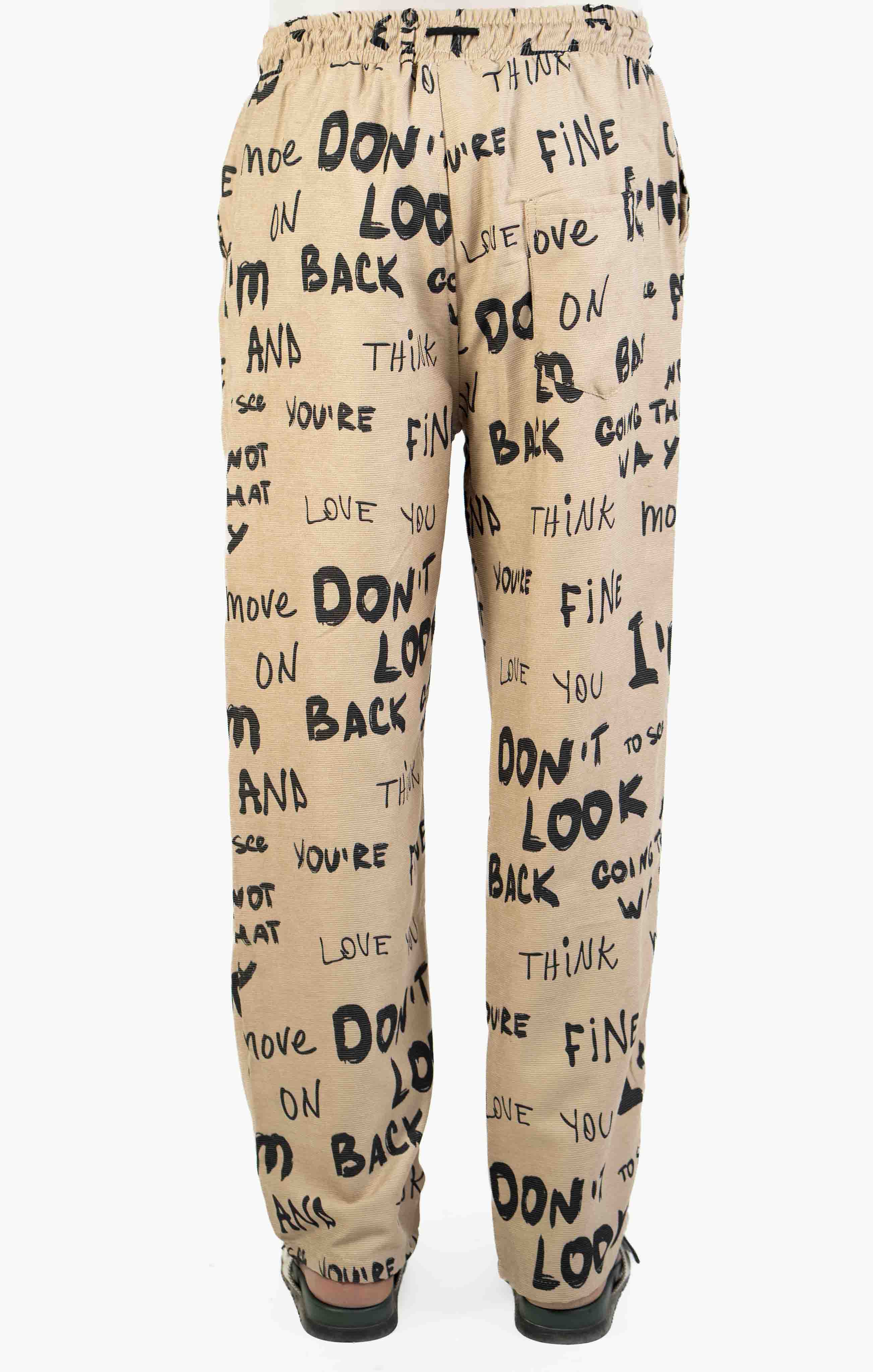 ALPHABET PRINT CASUAL TROUSER