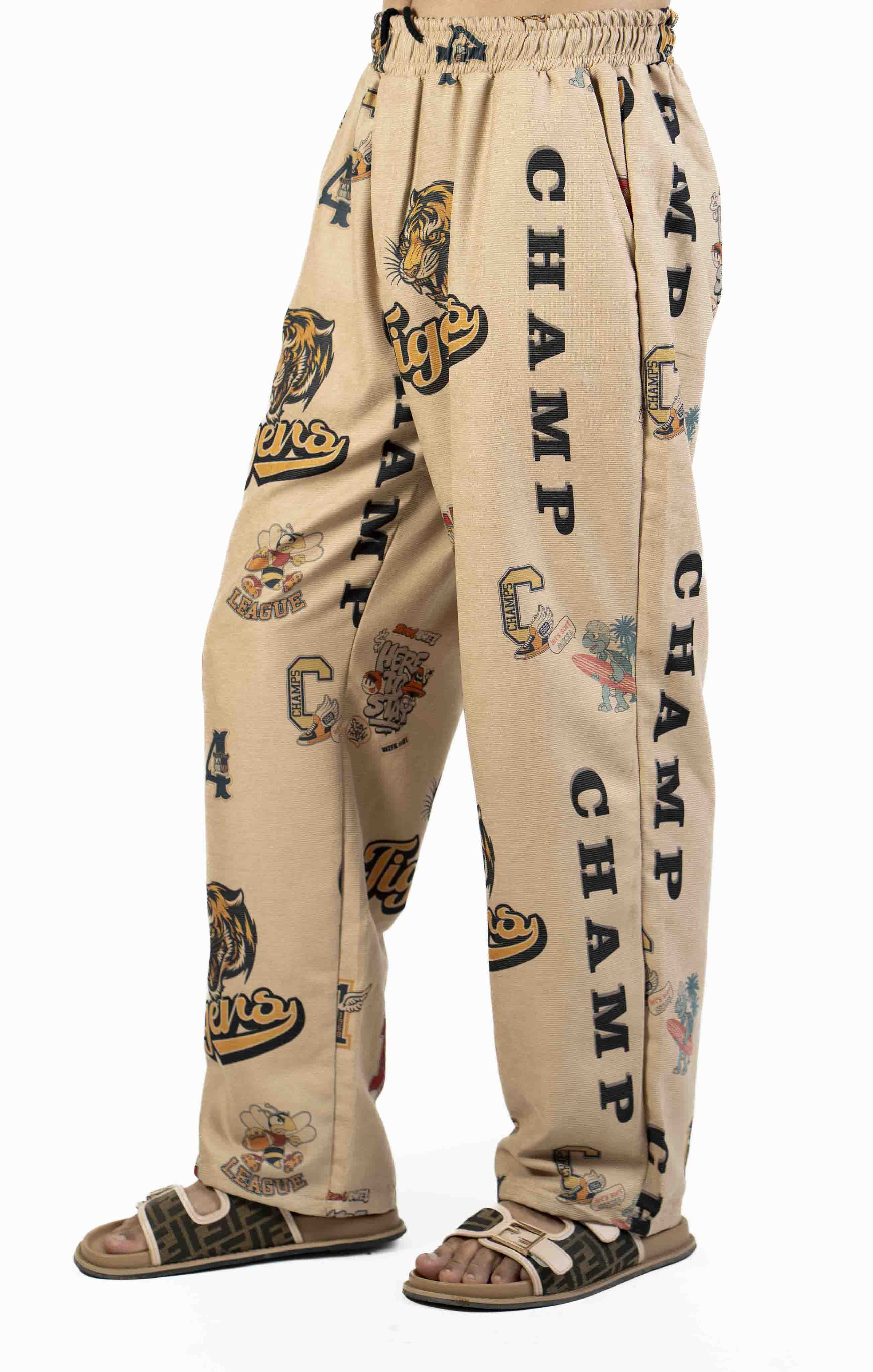 CARTOON PRINT CASUAL TROUSER