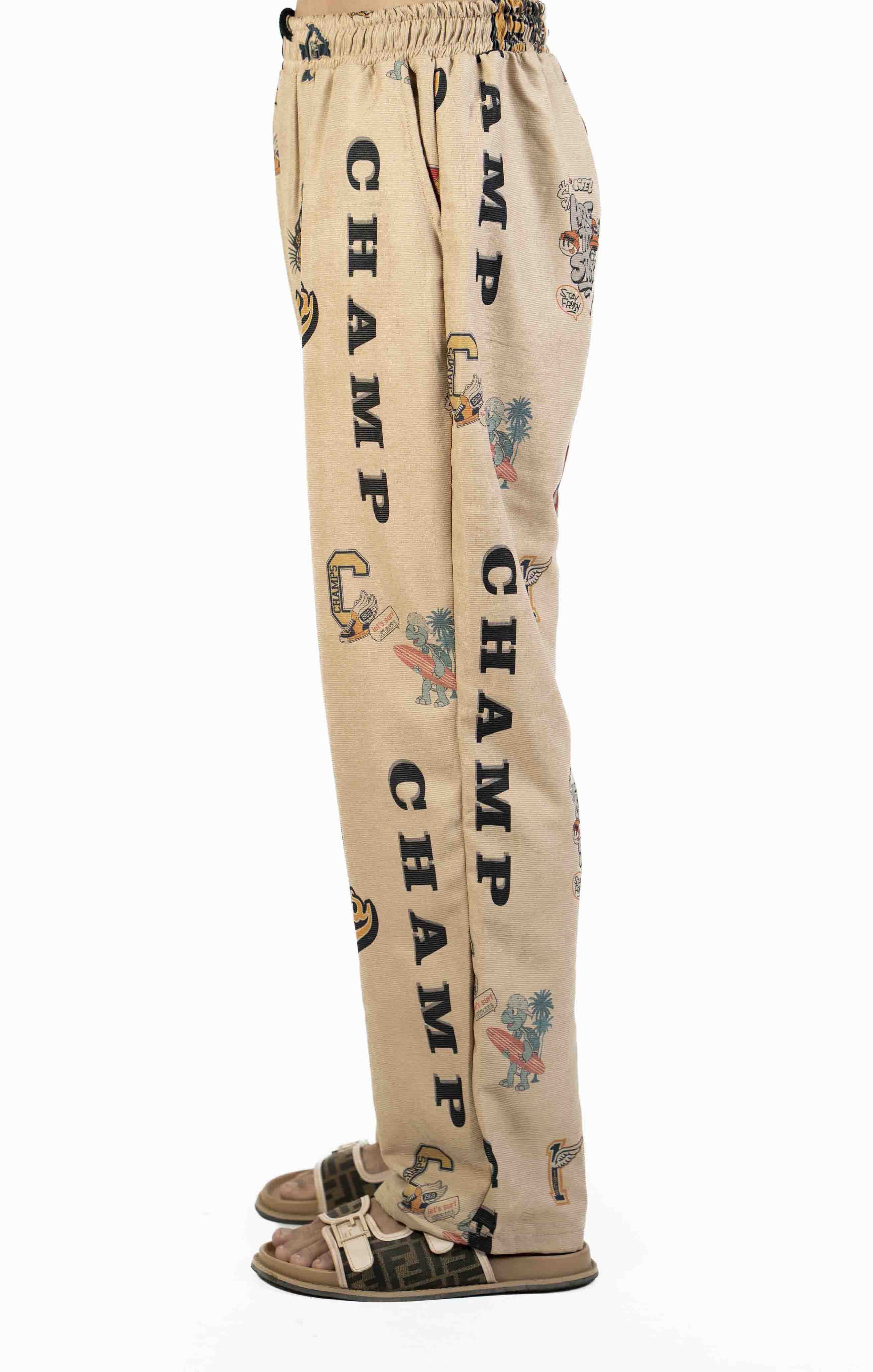 CARTOON PRINT CASUAL TROUSER