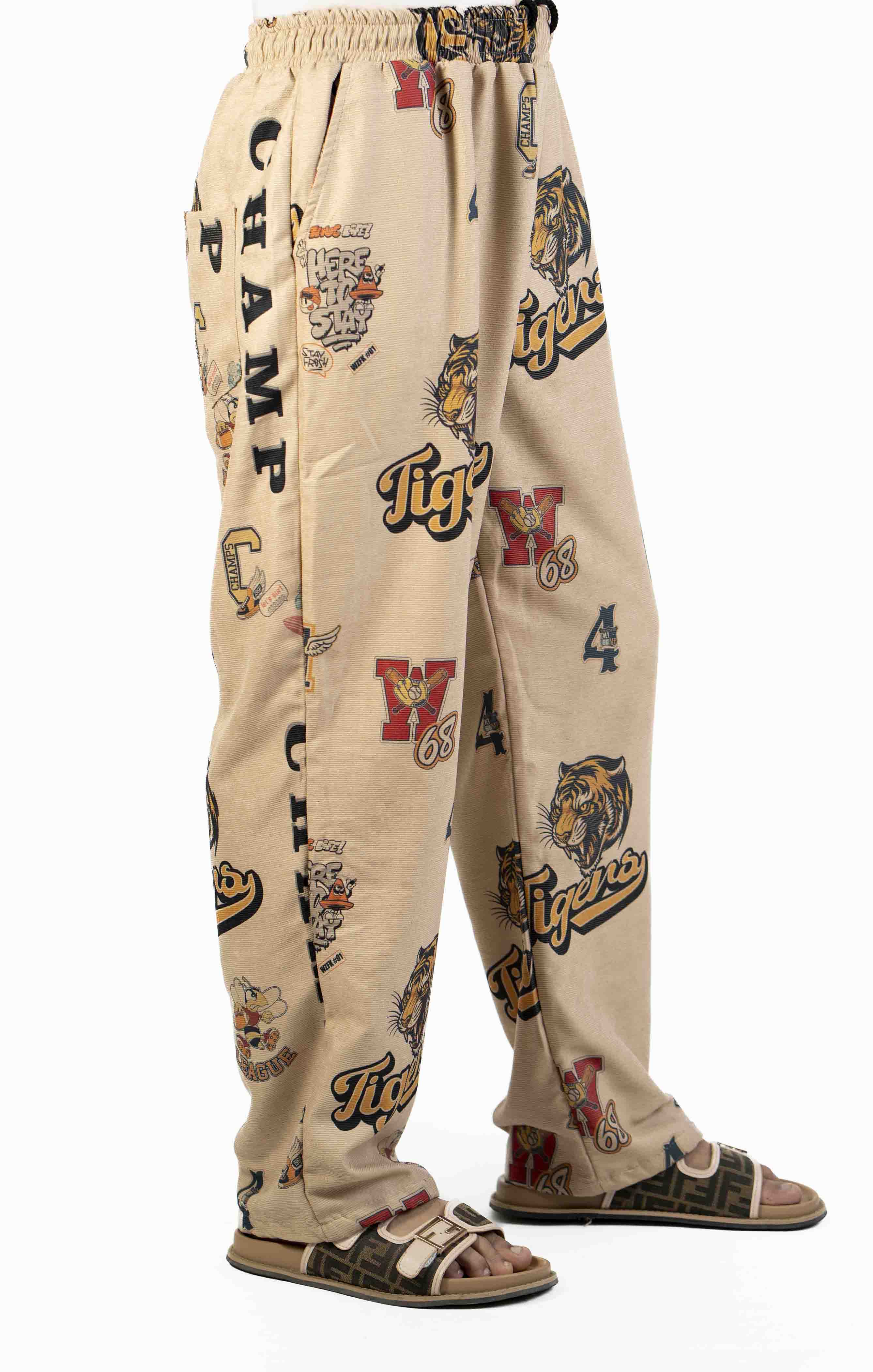 CARTOON PRINT CASUAL TROUSER