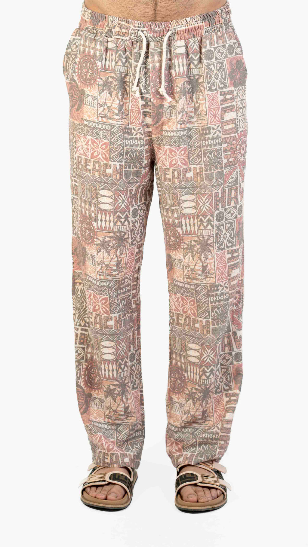 ABSTRACT PRINT CASUAL TROUSER