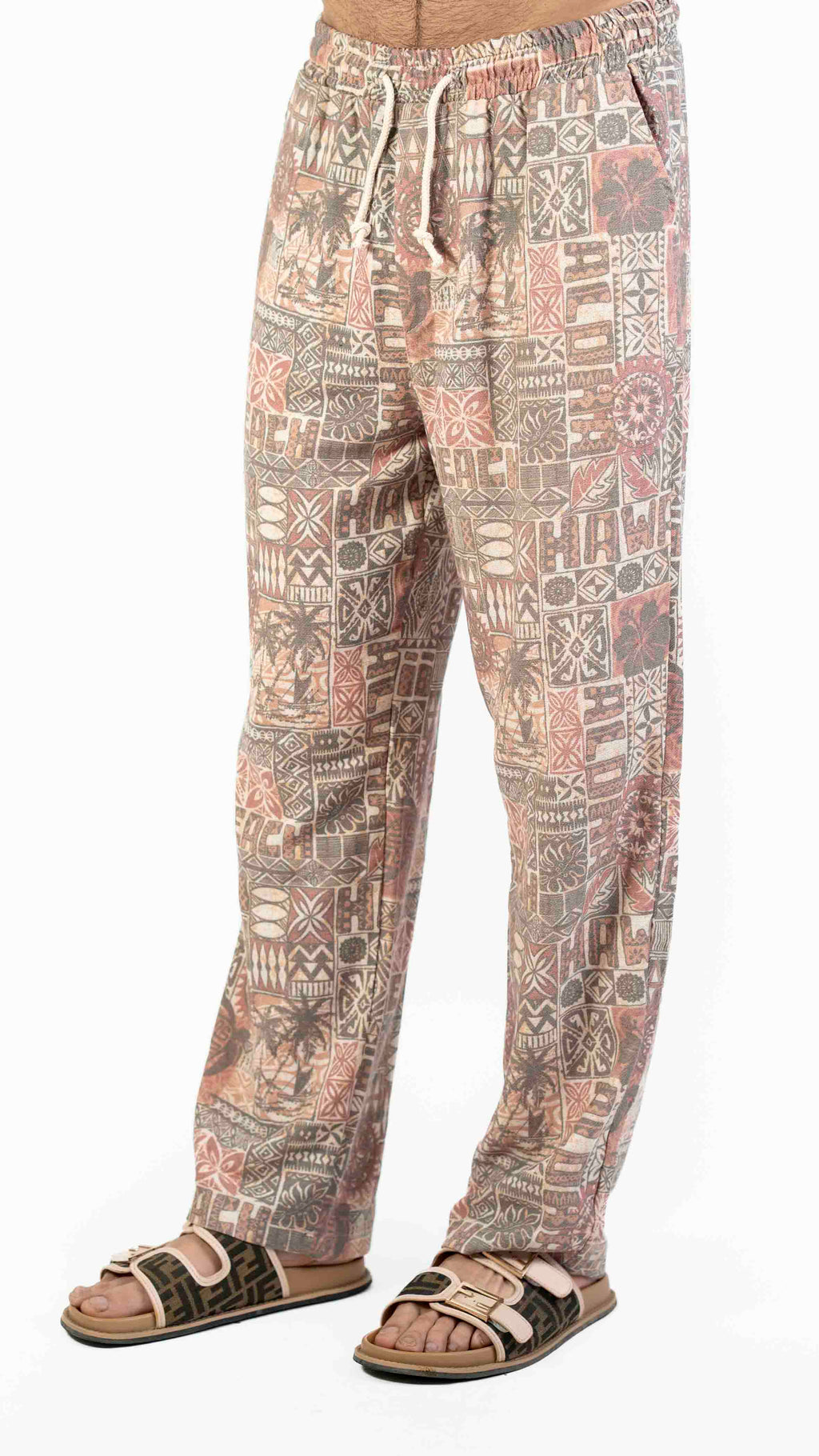 ABSTRACT PRINT CASUAL TROUSER