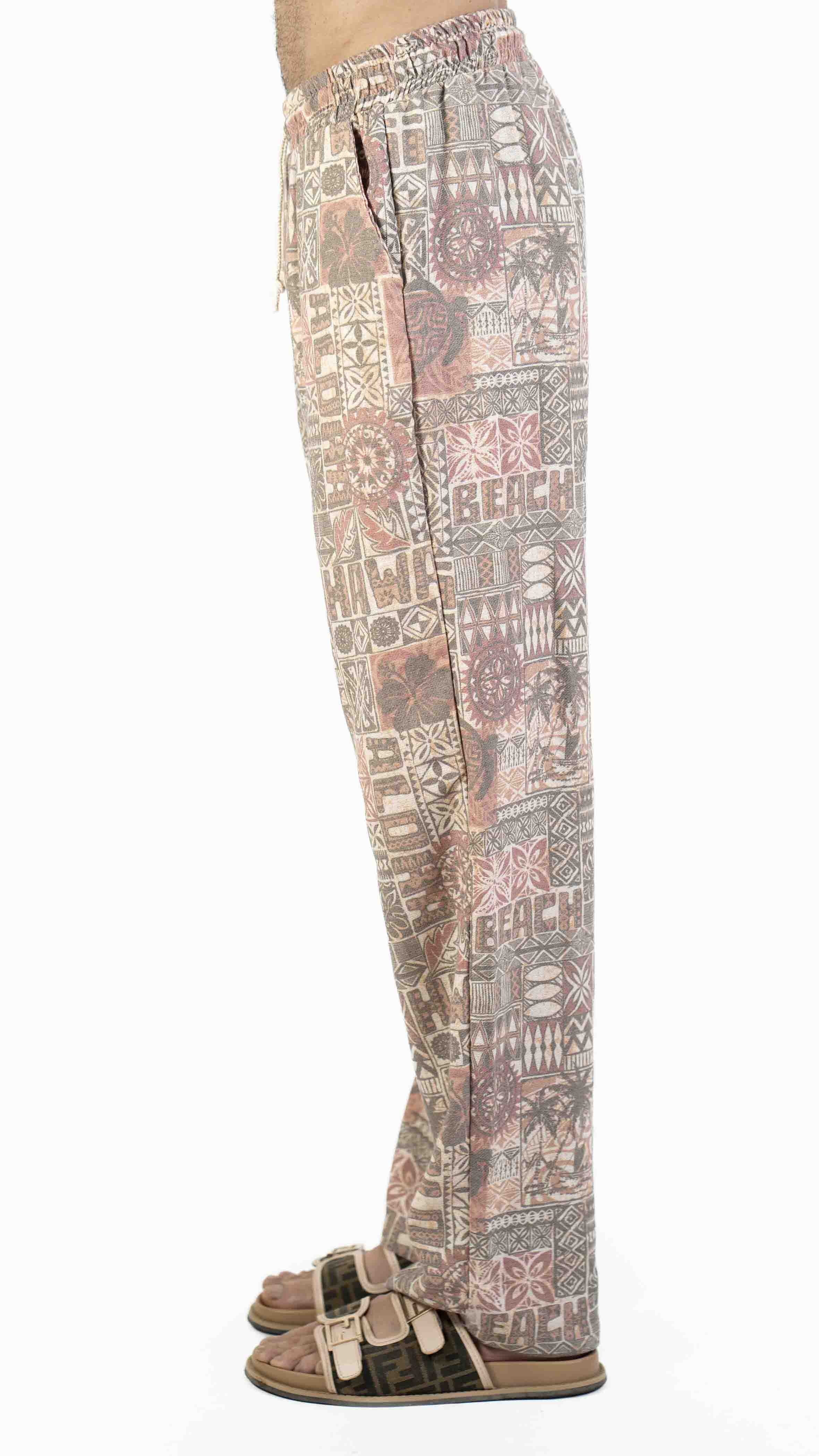 ABSTRACT PRINT CASUAL TROUSER