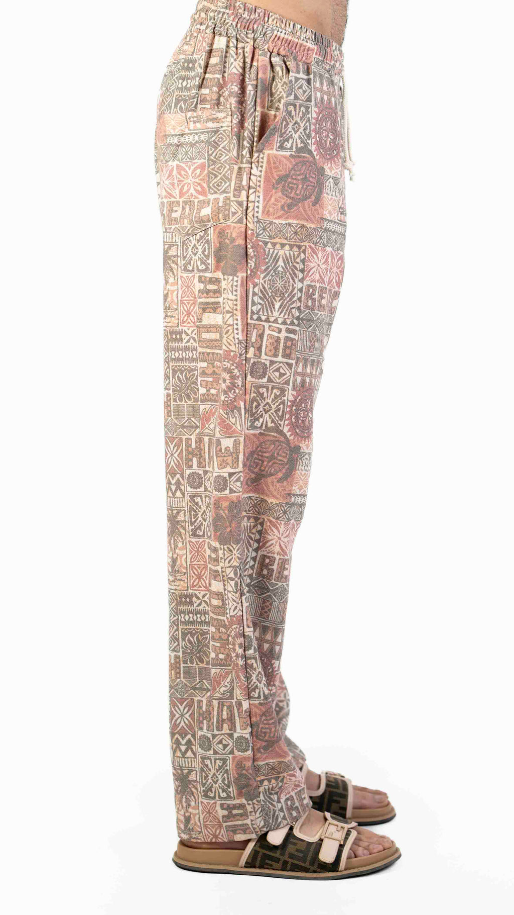 ABSTRACT PRINT CASUAL TROUSER