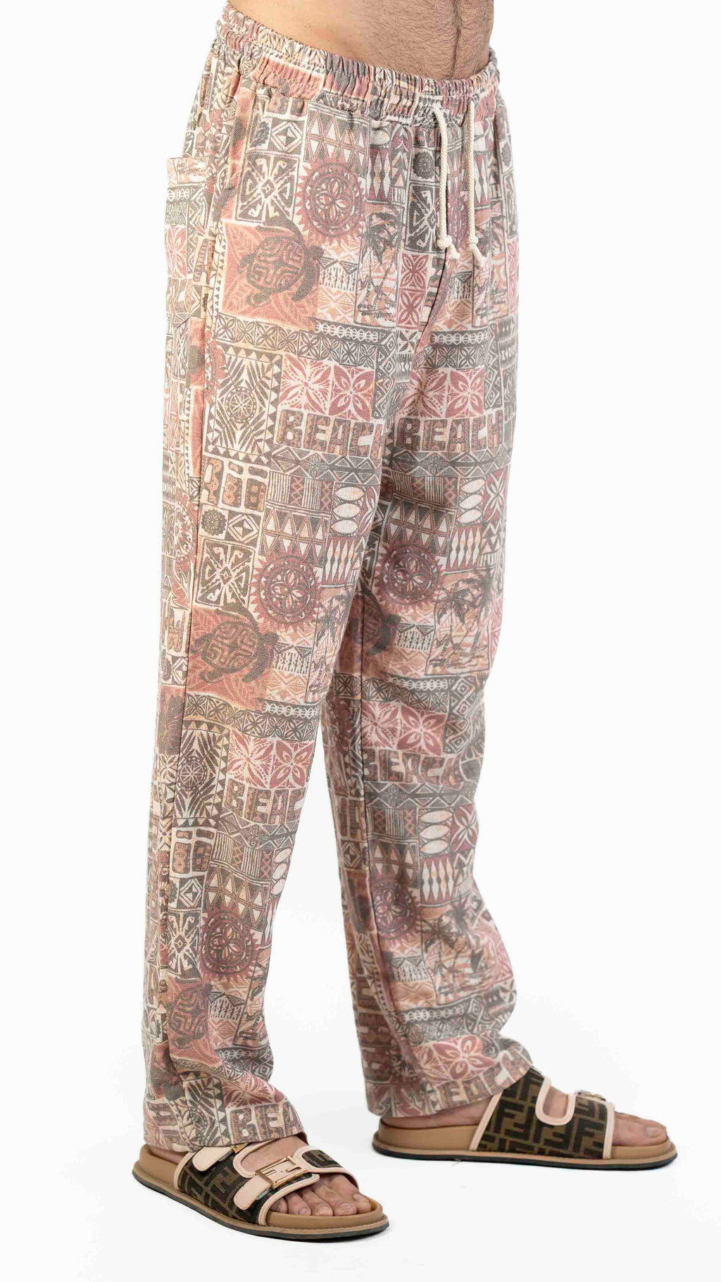 ABSTRACT PRINT CASUAL TROUSER