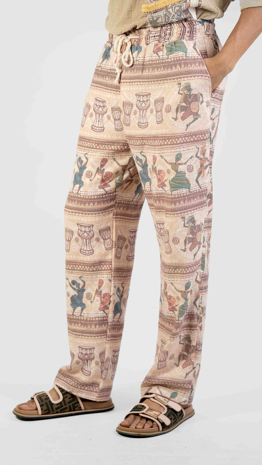 TRIBLE PRINT CASUAL TROUSER