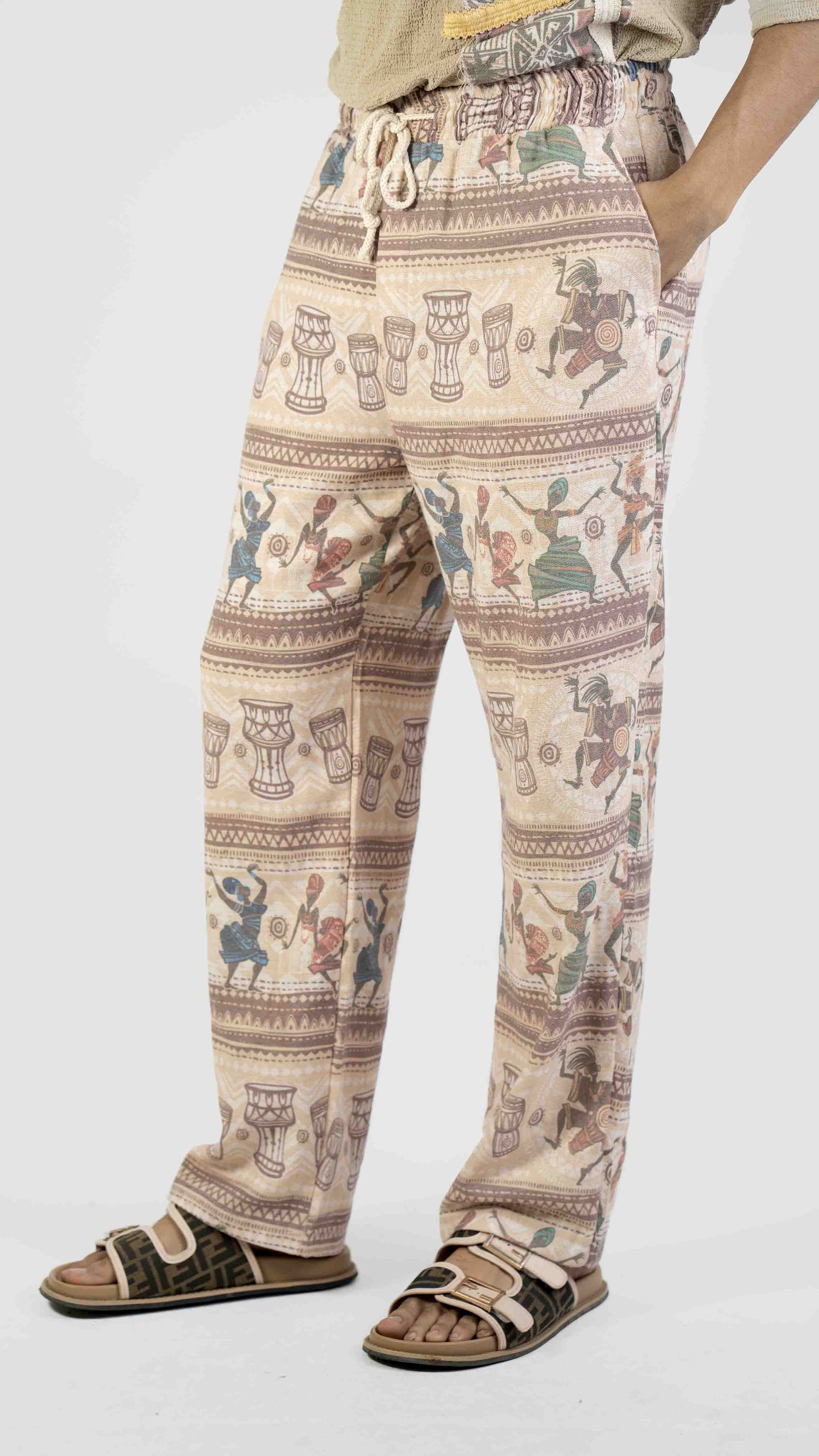 TRIBLE PRINT CASUAL TROUSER