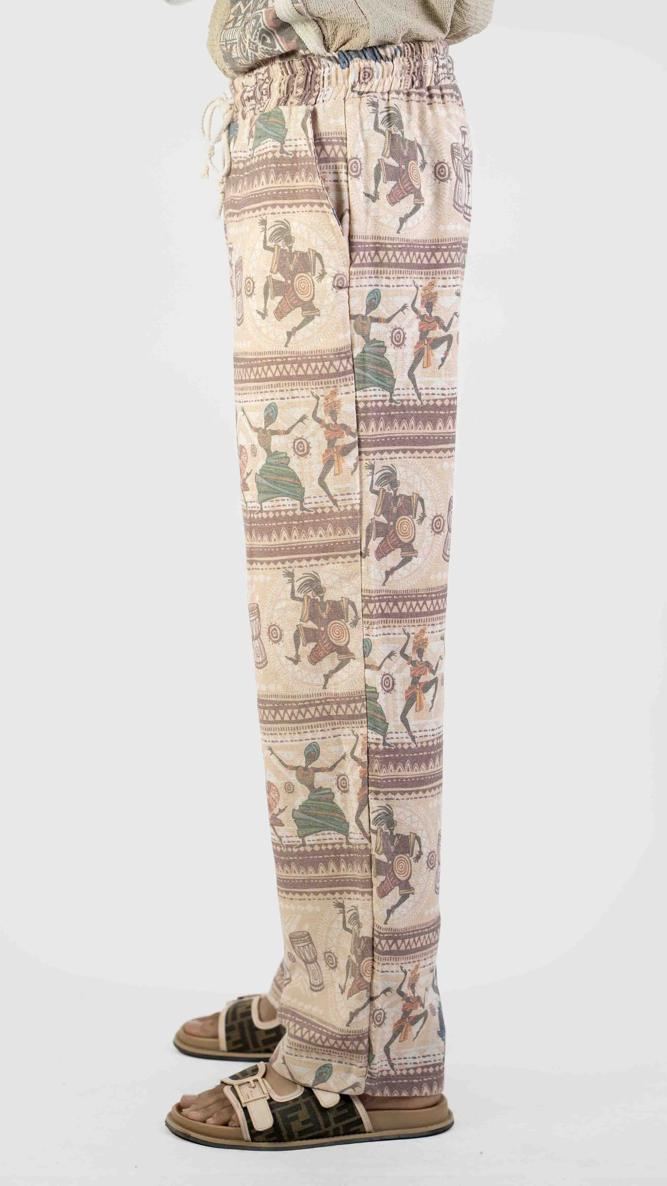 TRIBLE PRINT CASUAL TROUSER