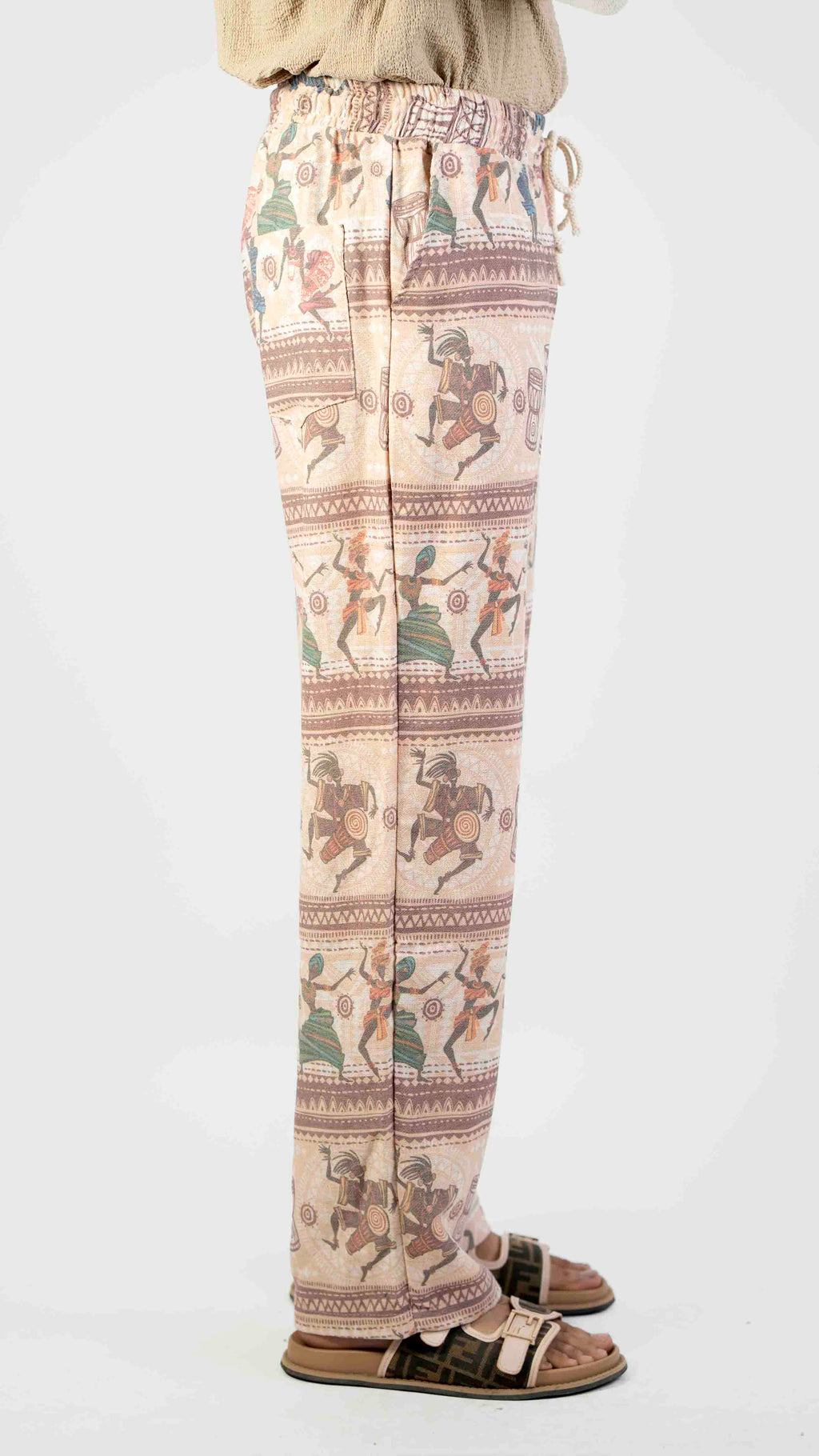 TRIBLE PRINT CASUAL TROUSER